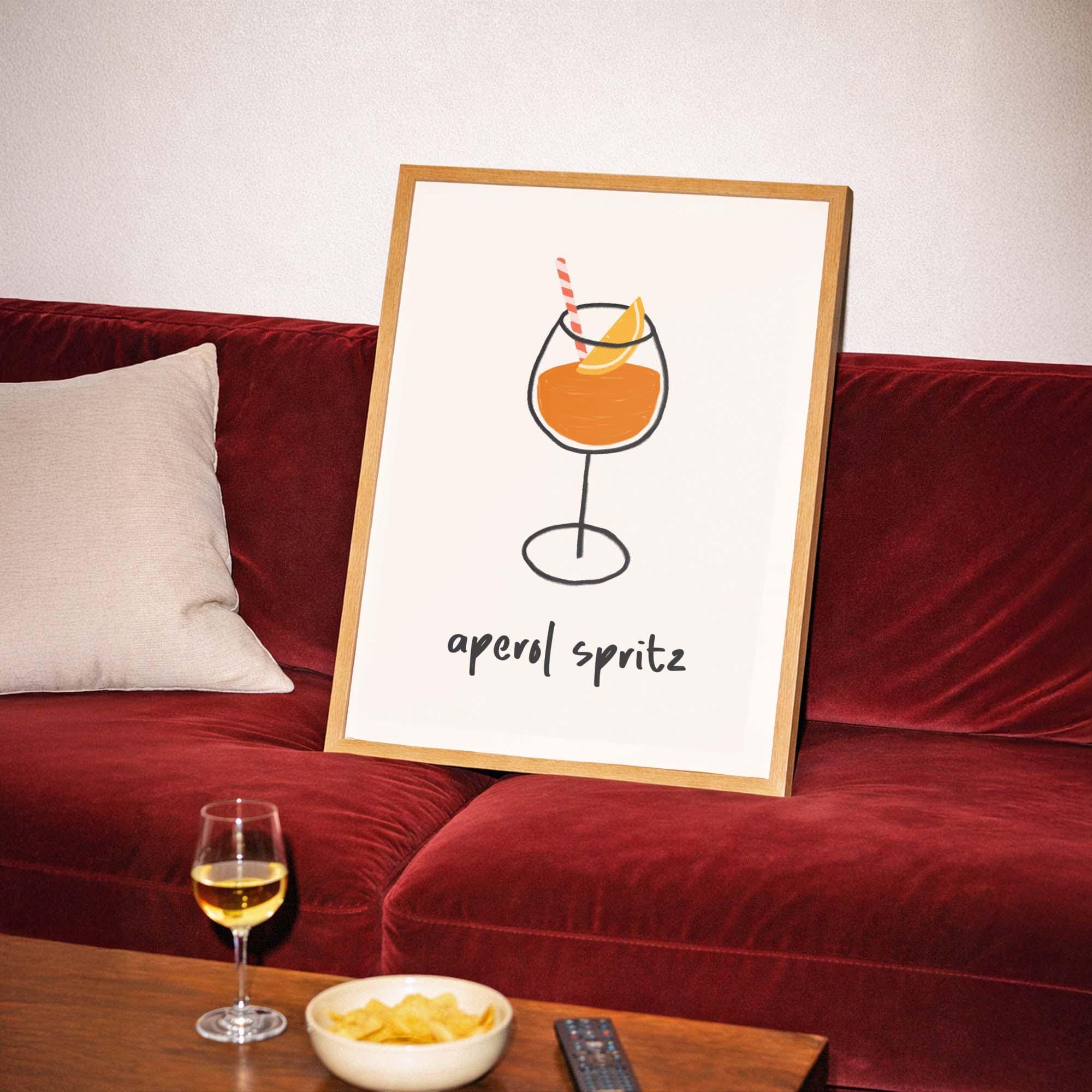 Aperol Spritz Cocktail Print - Image 2