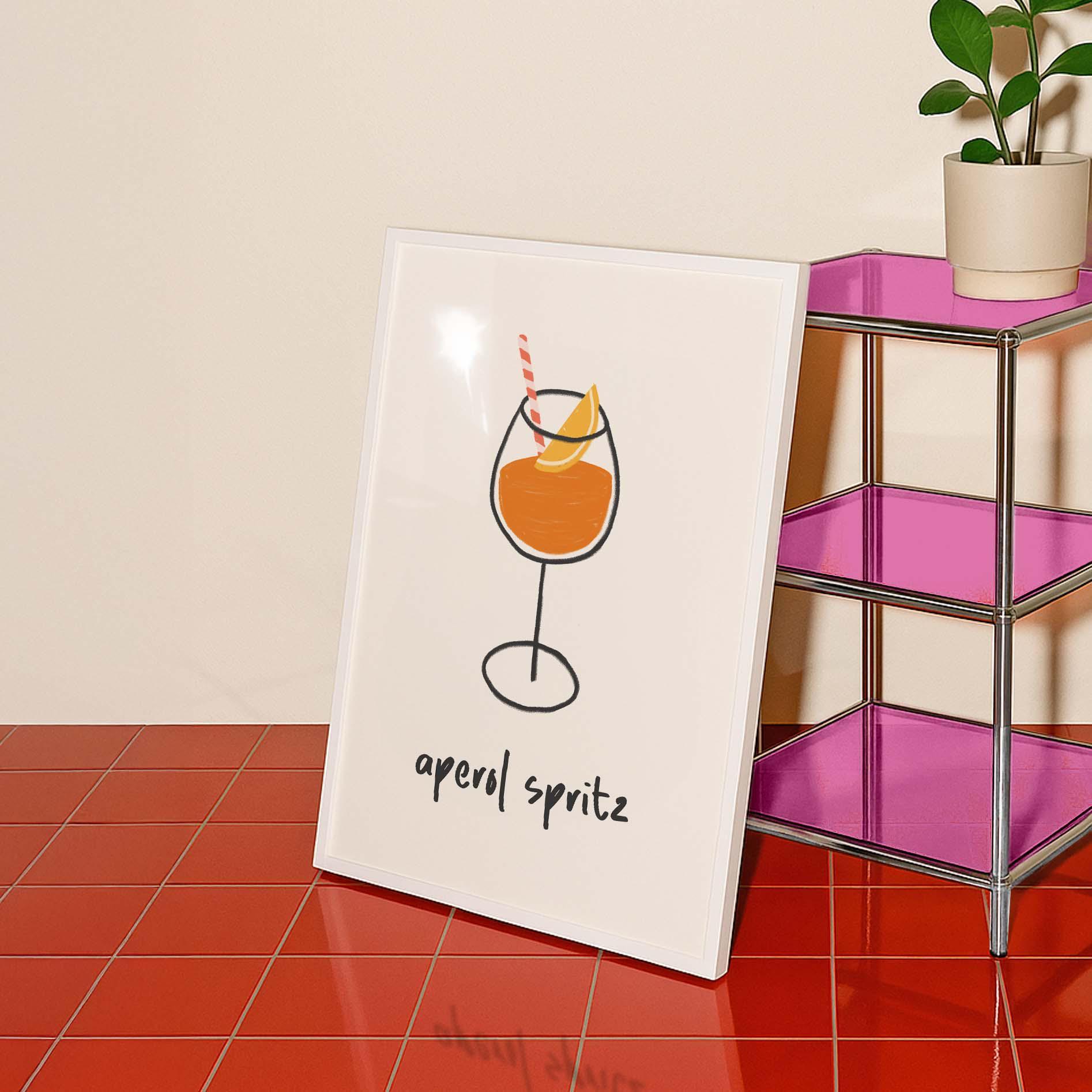Aperol Spritz Cocktail Print - Image 4