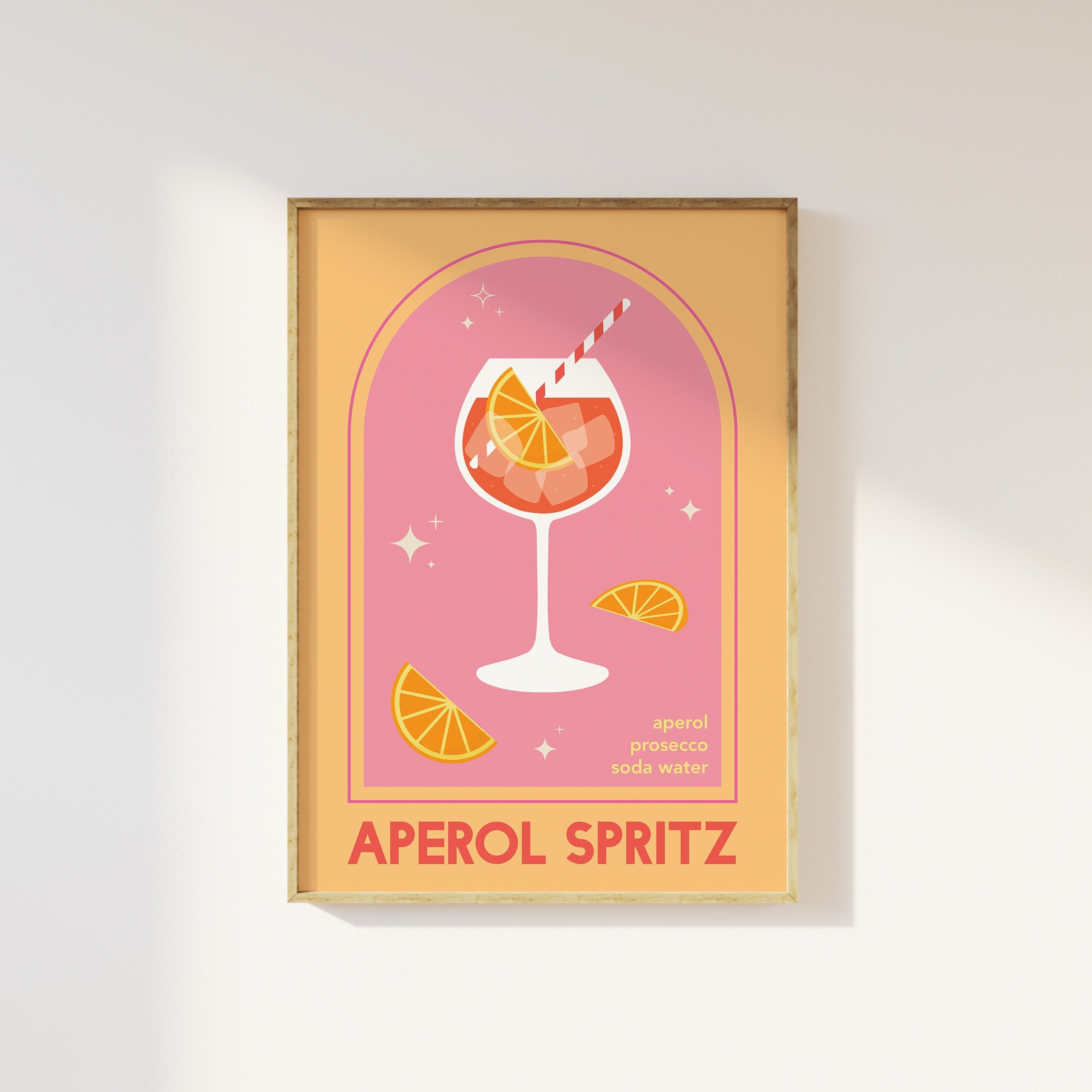 Aperol Spritz Cocktail Print