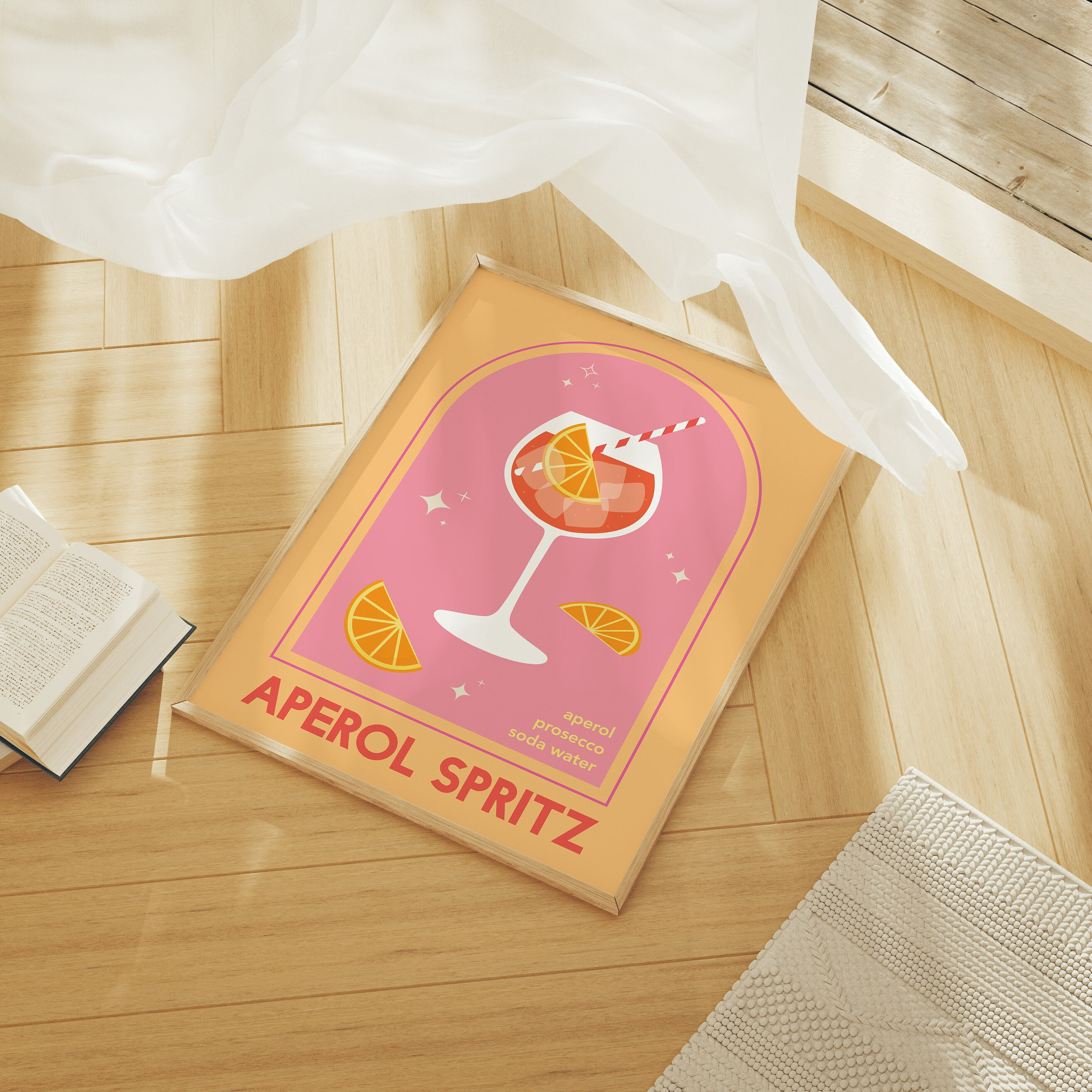 Aperol Spritz Cocktail Print - Image 2