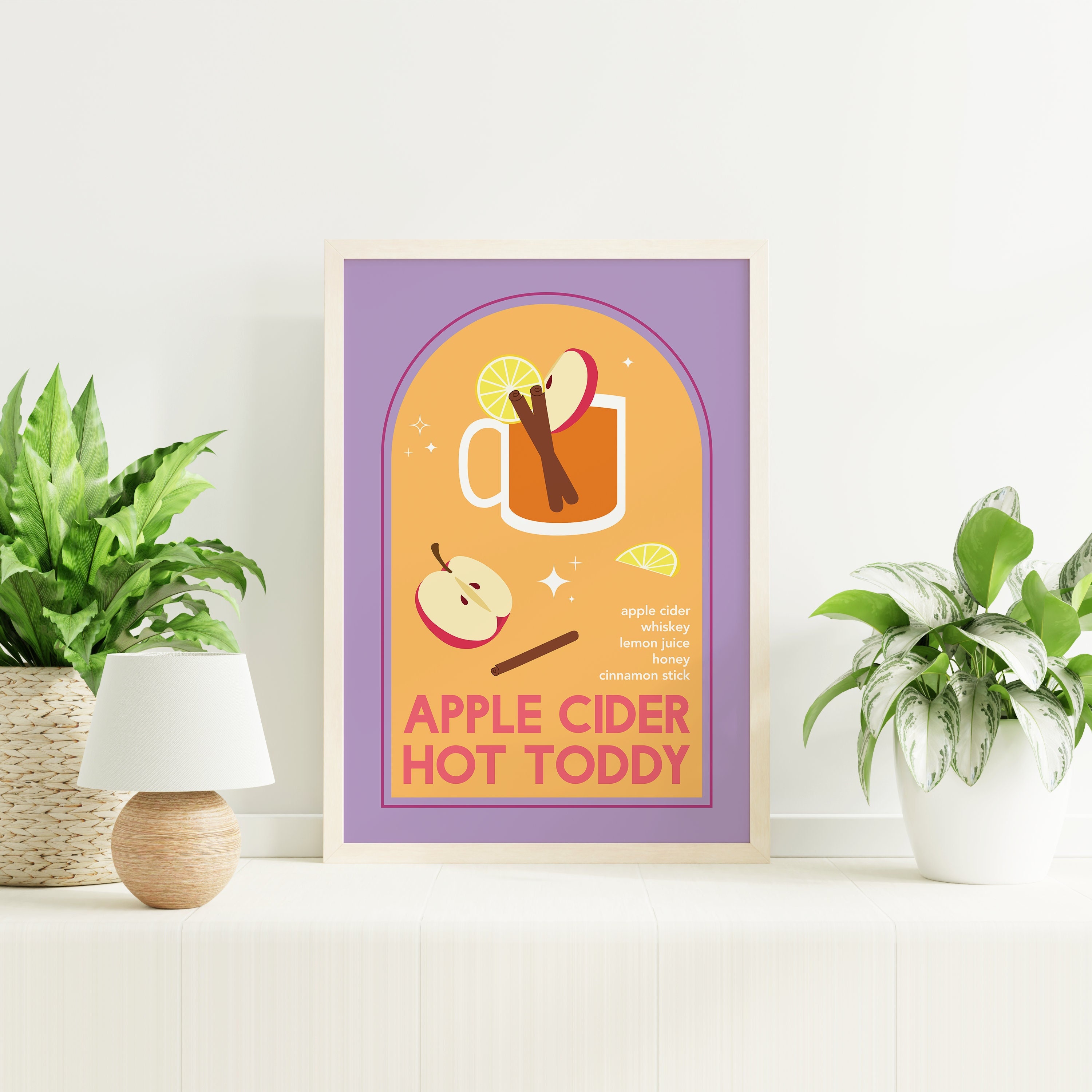 Apple Cider Hot Toddy Cocktail Print - Image 3