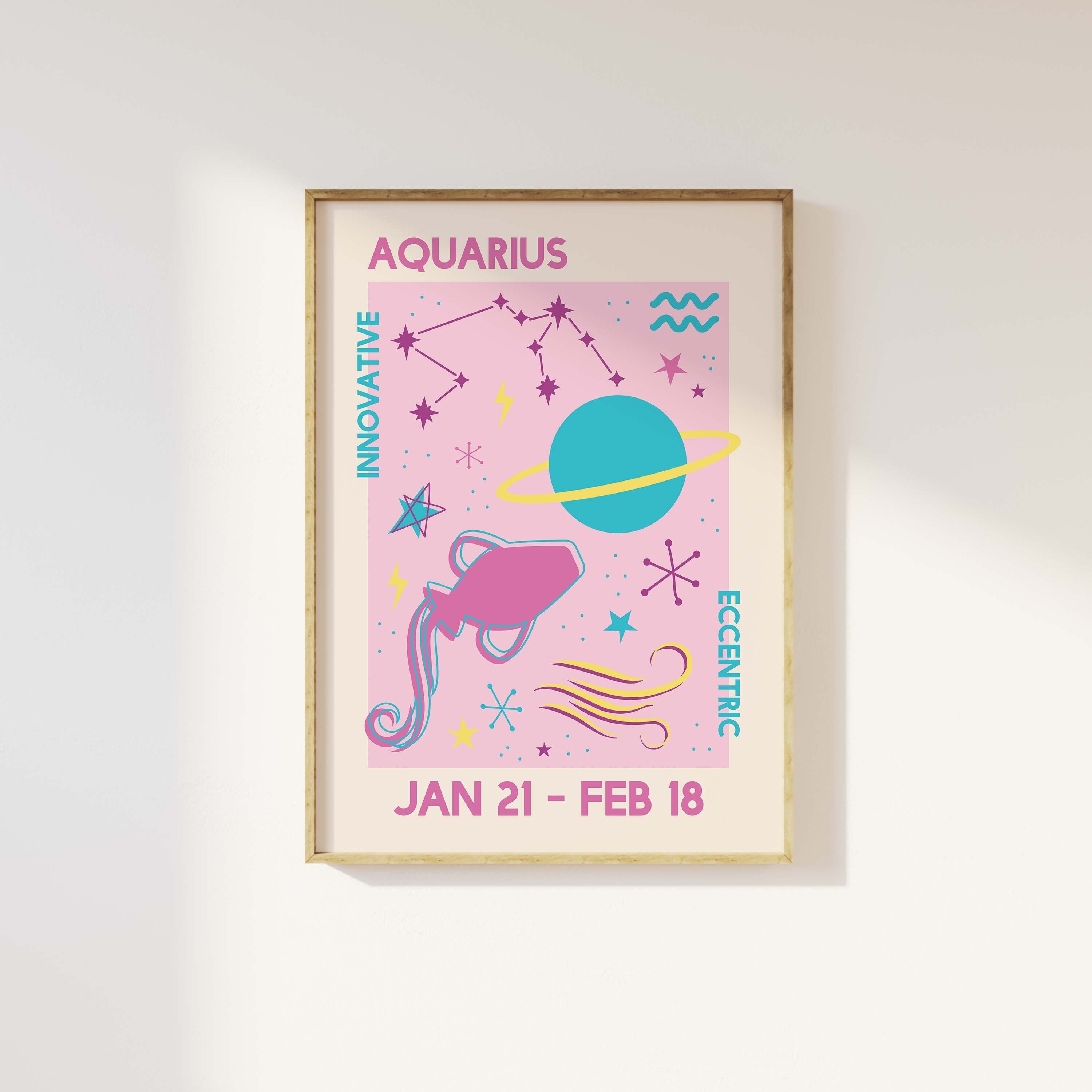 Aquarius Zodiac Print - Image 2