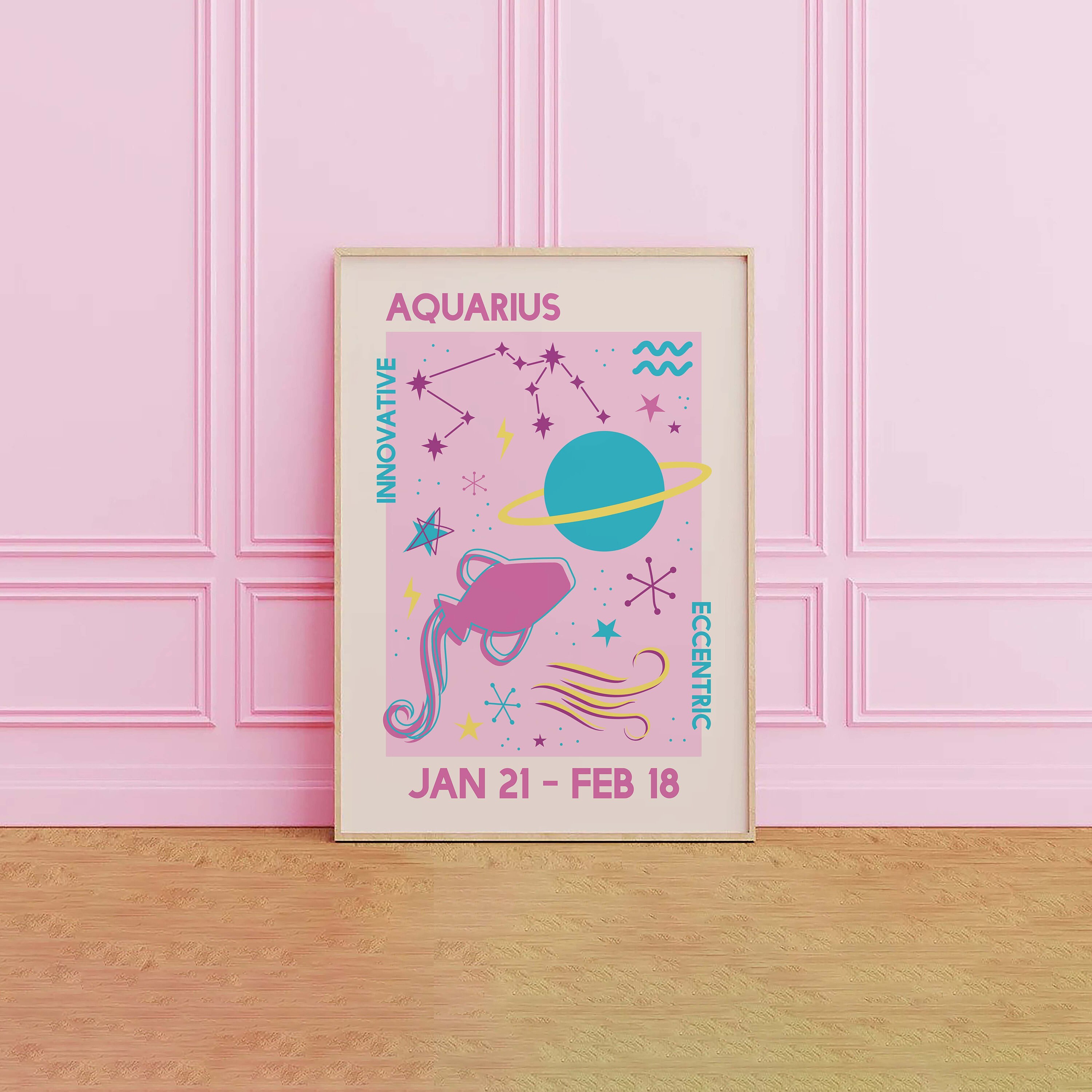 Aquarius Zodiac Print - Image 3