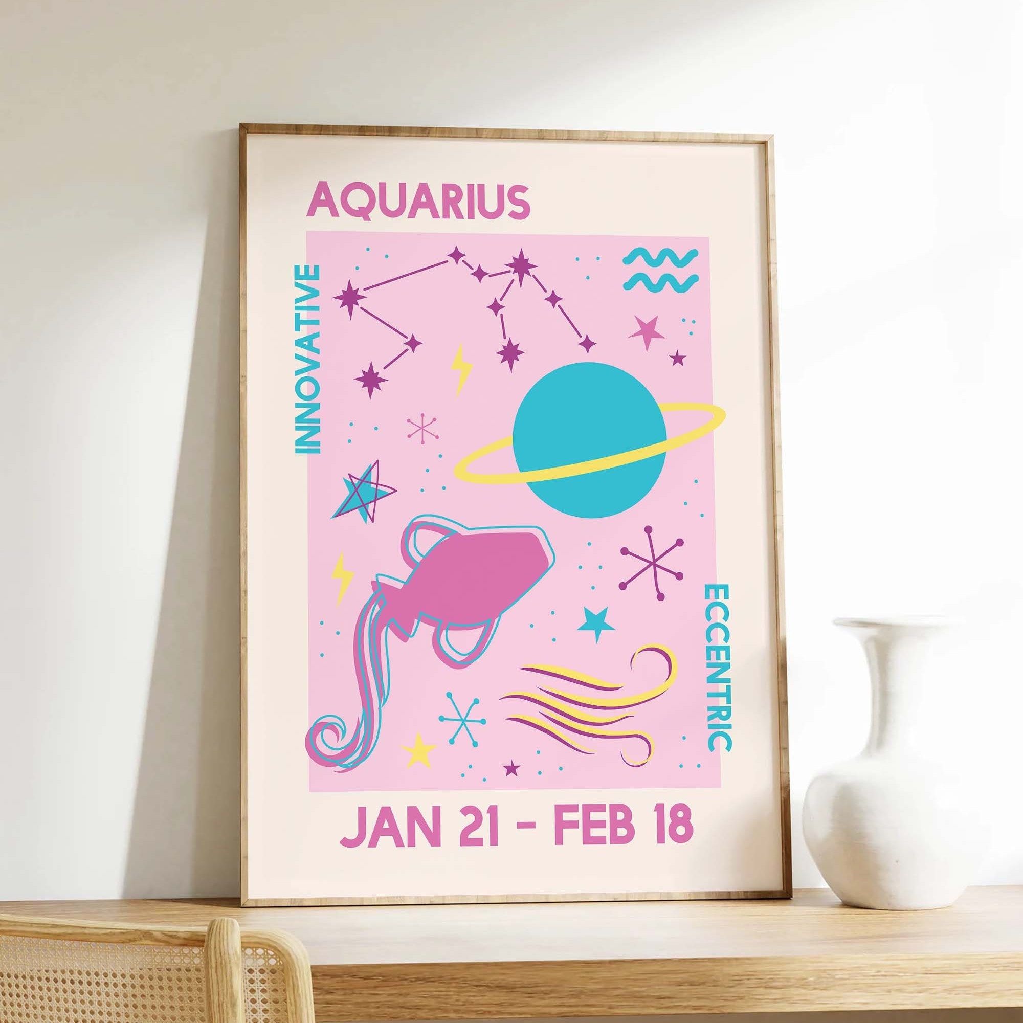 Aquarius Zodiac Print - Image 5