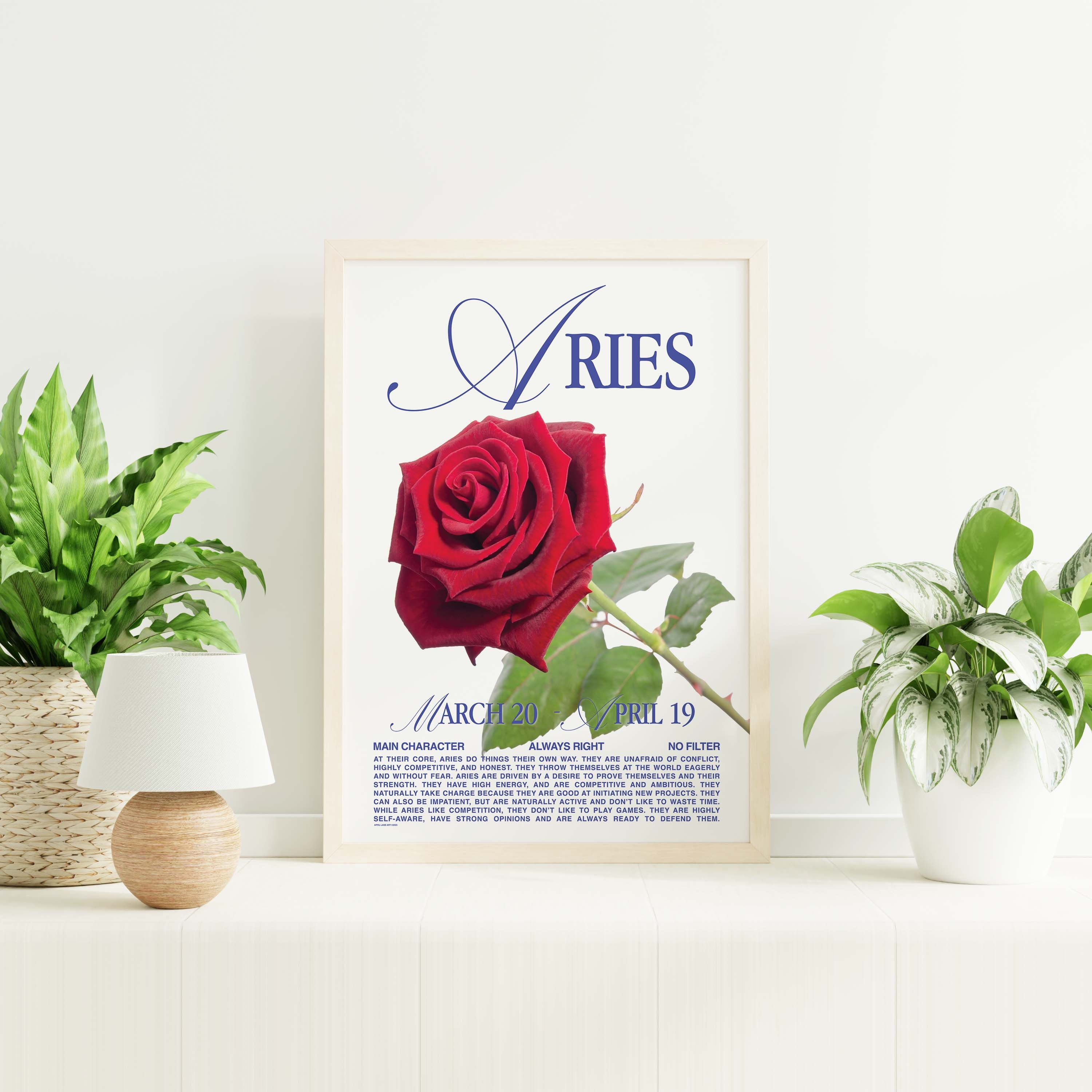 Aries Zodiac Print - Image 4