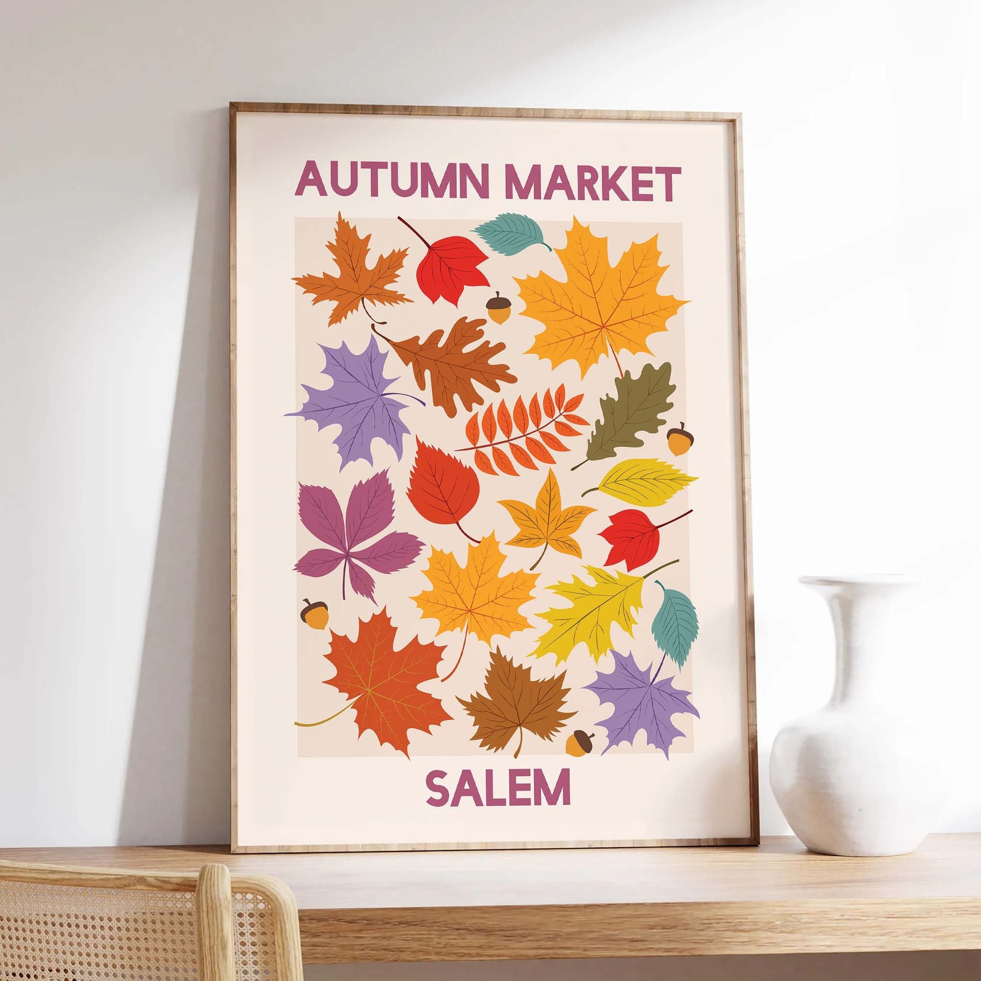 Autumn Market Salem Print - Image 3