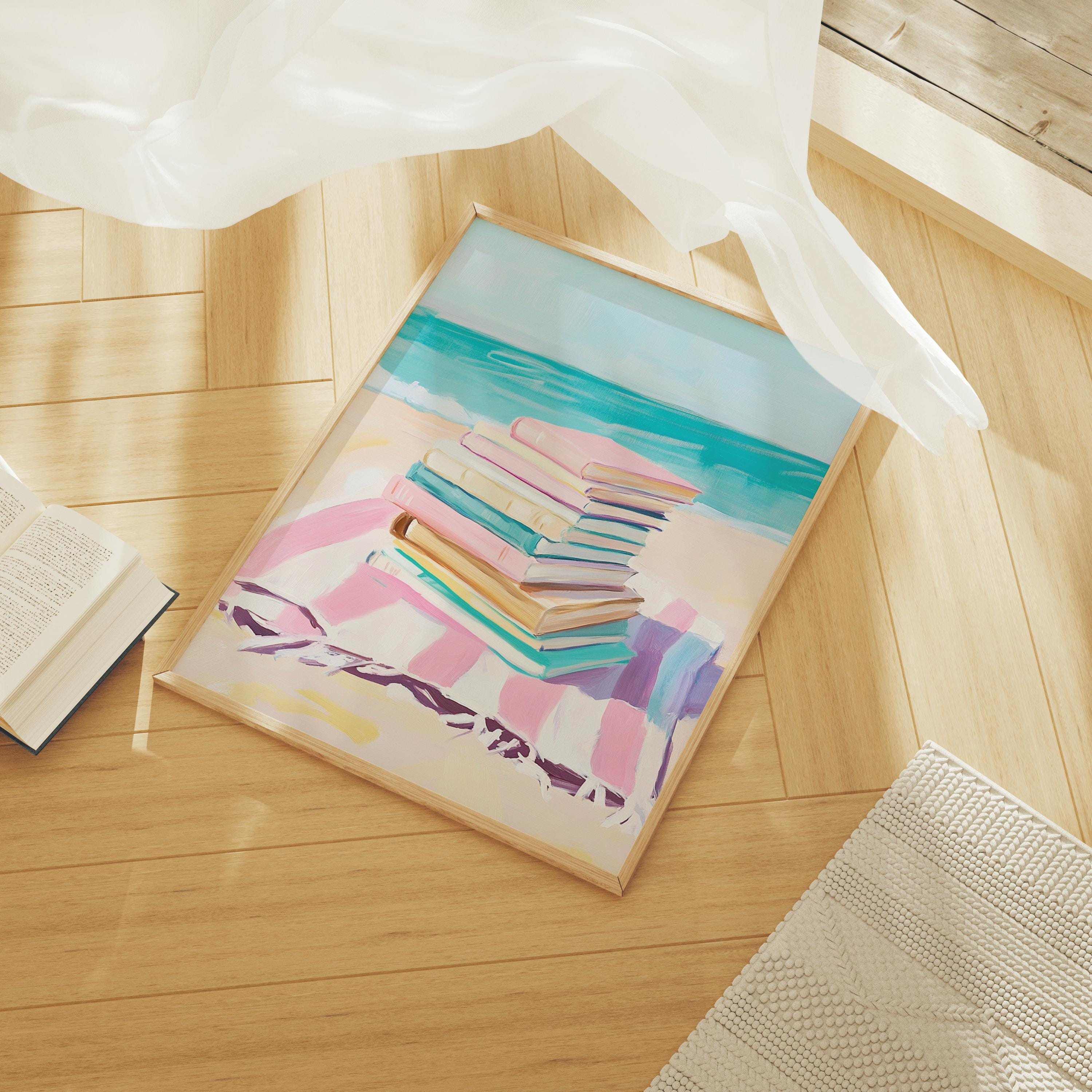 Beach Bookstack Print - Image 5