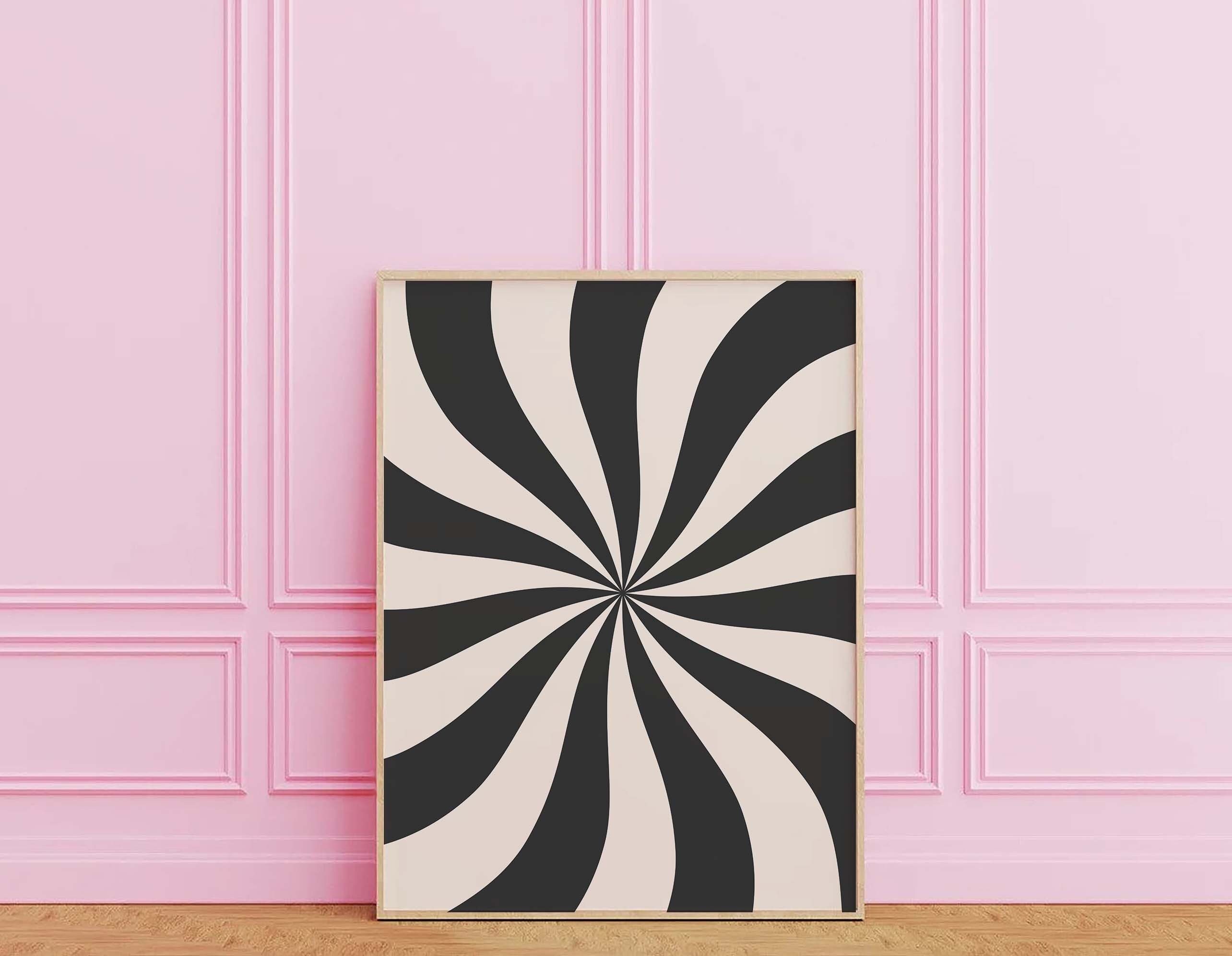Black and White Abstract Print - Image 2