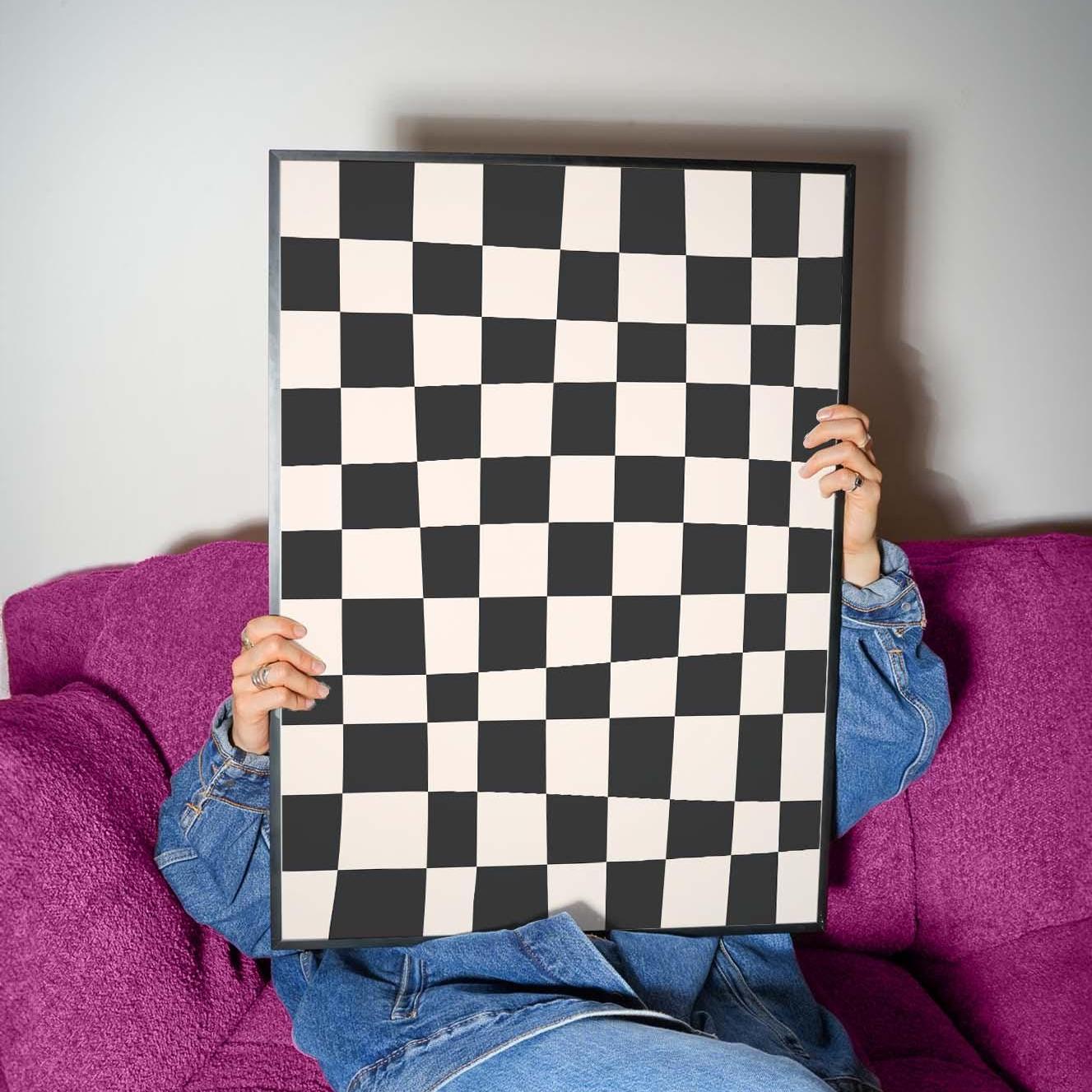 Black and White Abstract Print - Image 2