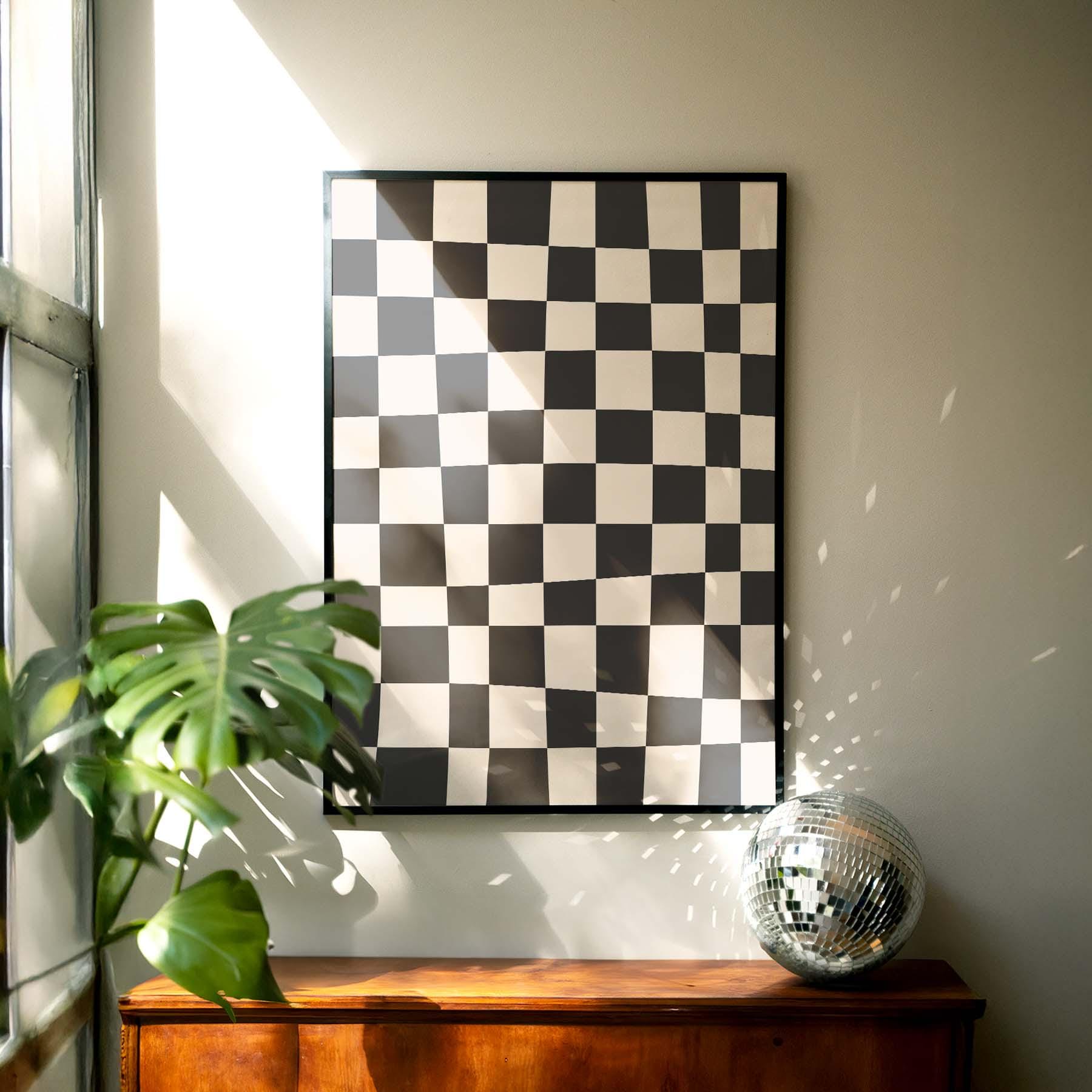 Black and White Abstract Print - Image 4
