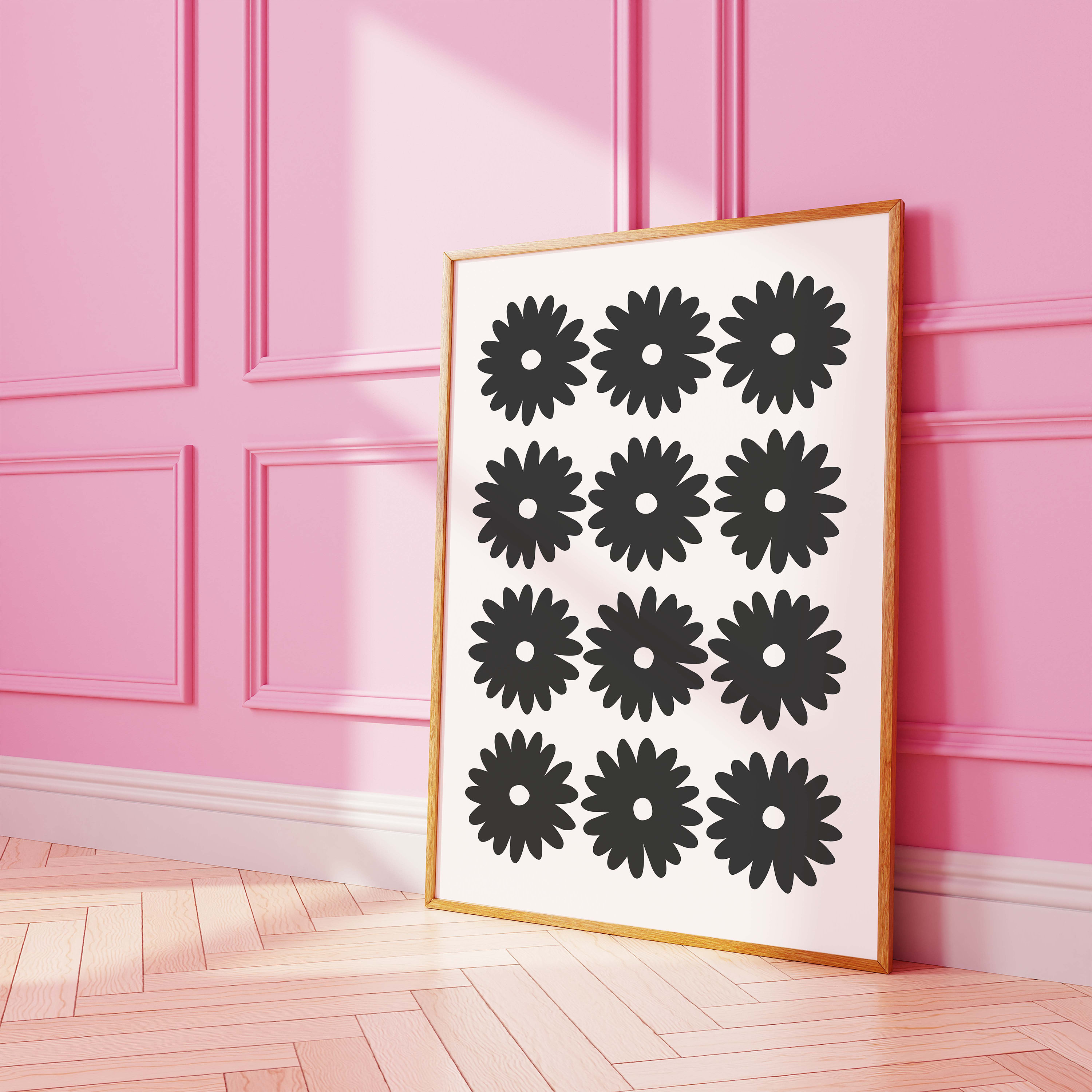 Black and White Daisy Print - Image 3