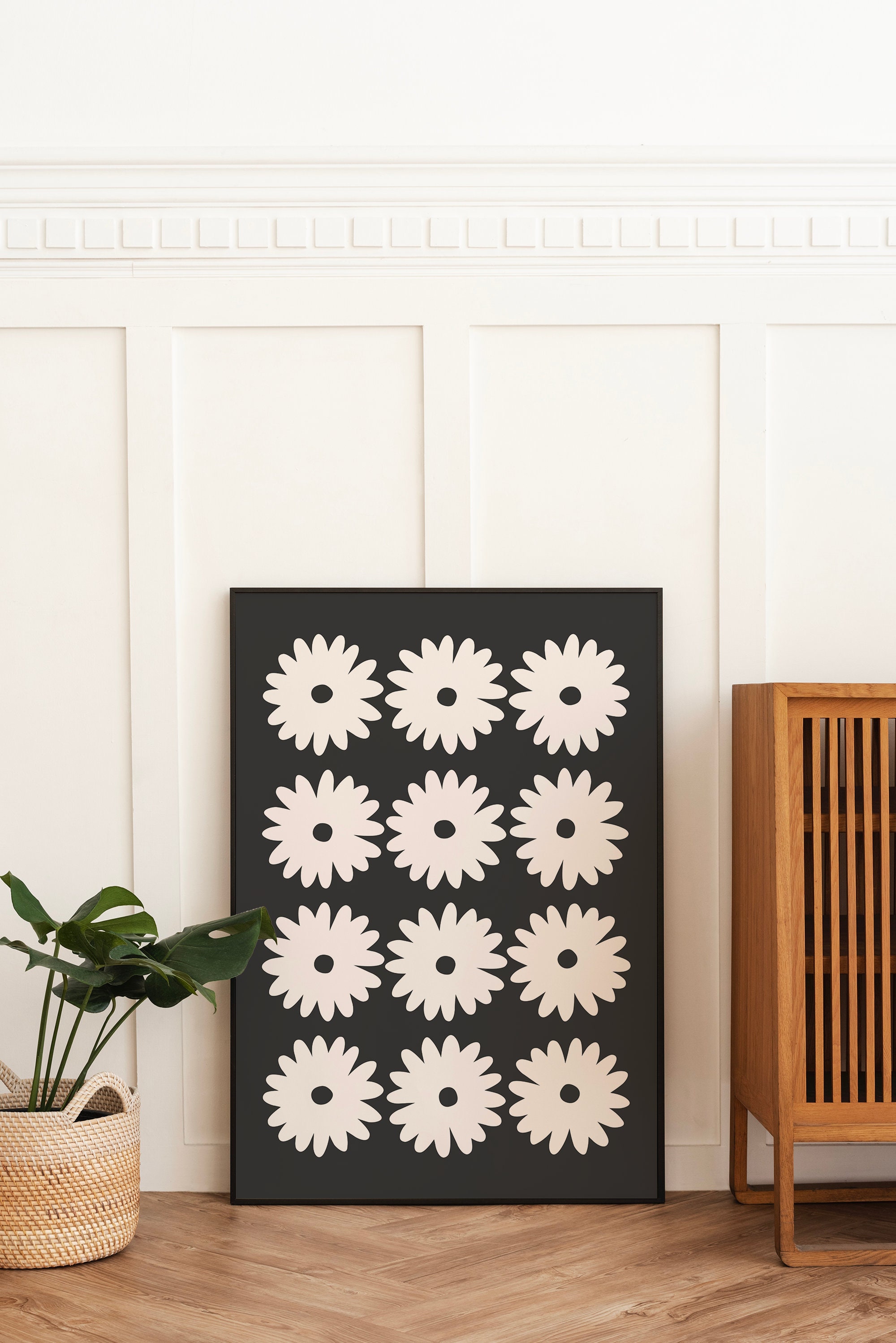 Black and White Daisy Print - Image 5
