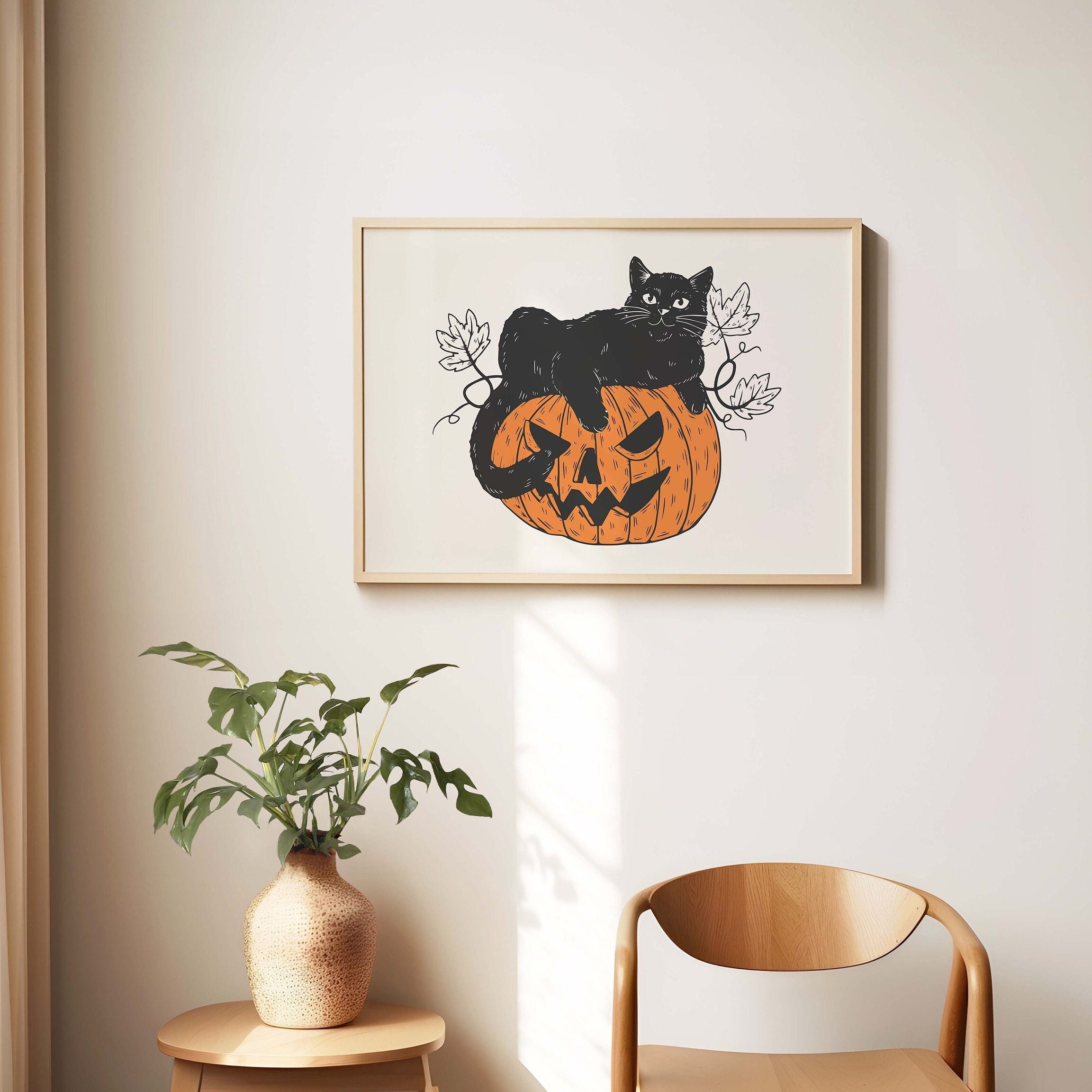 Black Cat Print