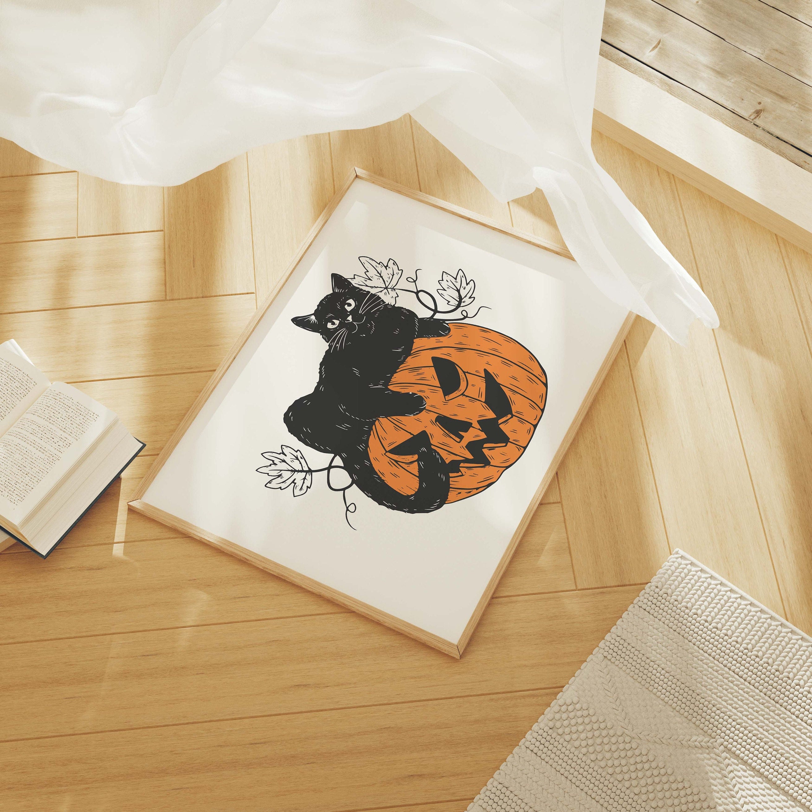Black Cat Print - Image 2