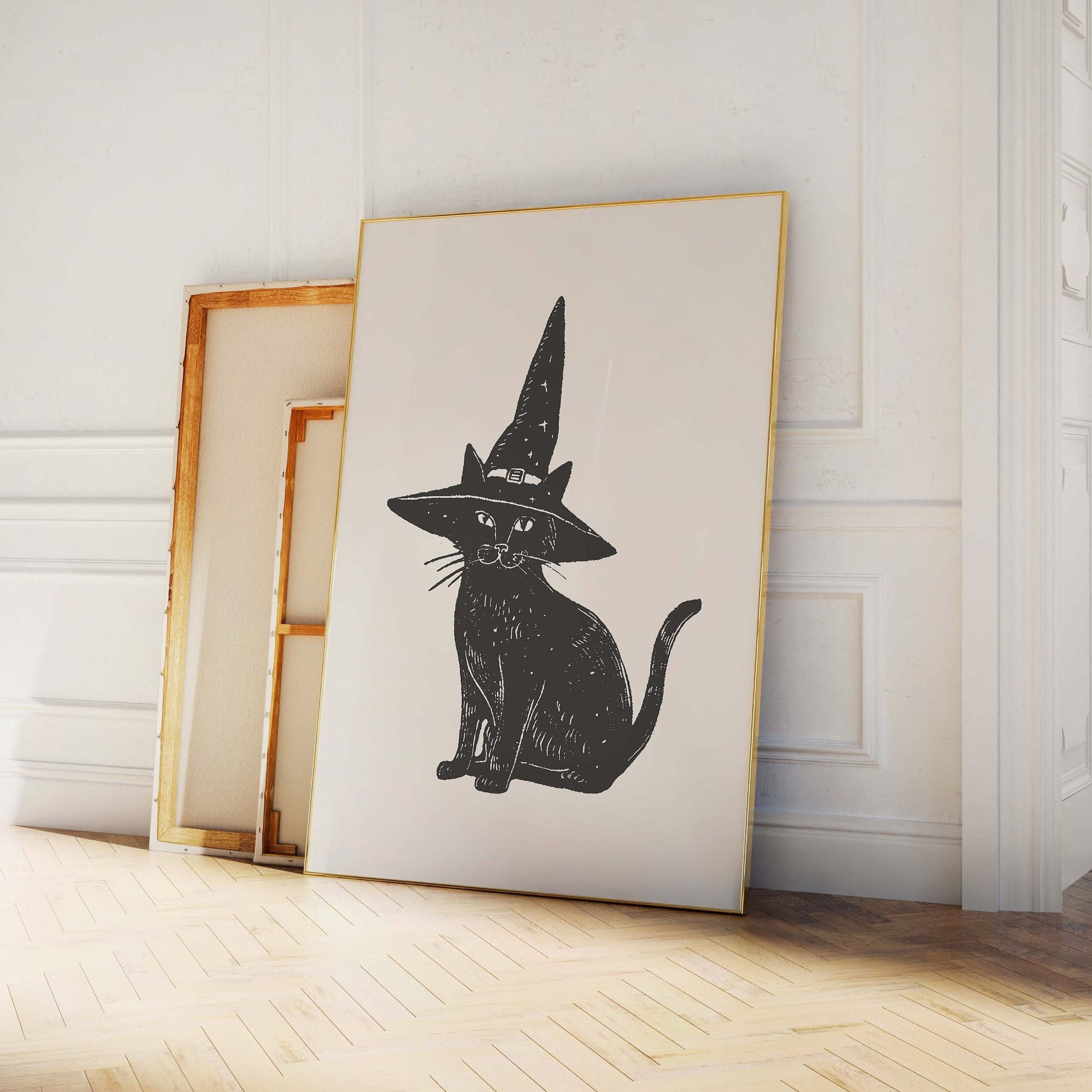 Black Cat Print