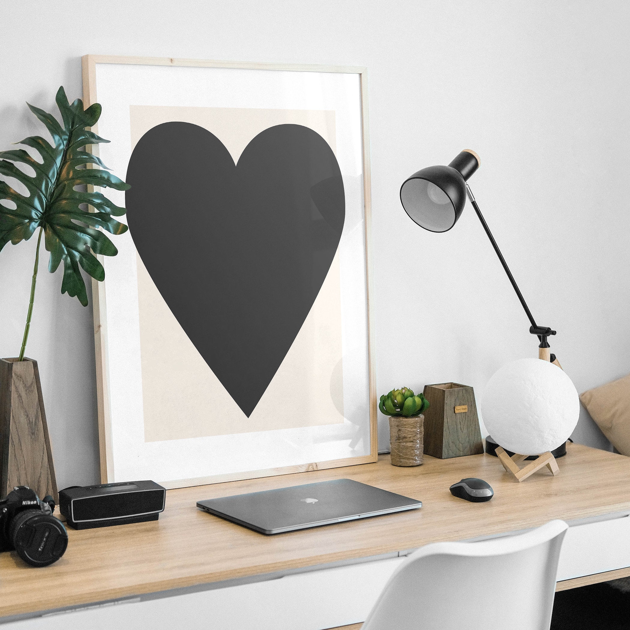 Black Heart Print - Image 2