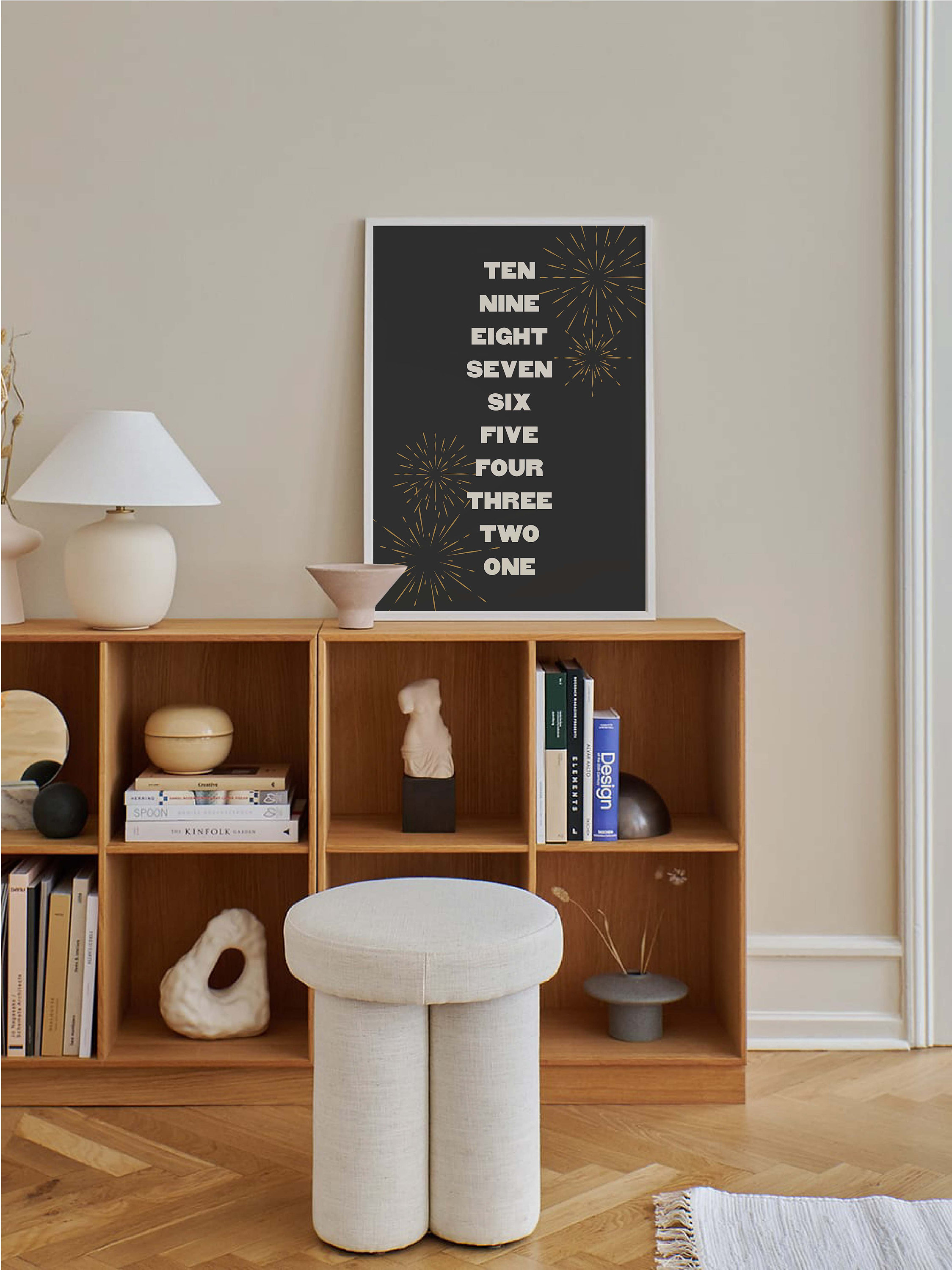 Black New Years Countdown Print - Image 5