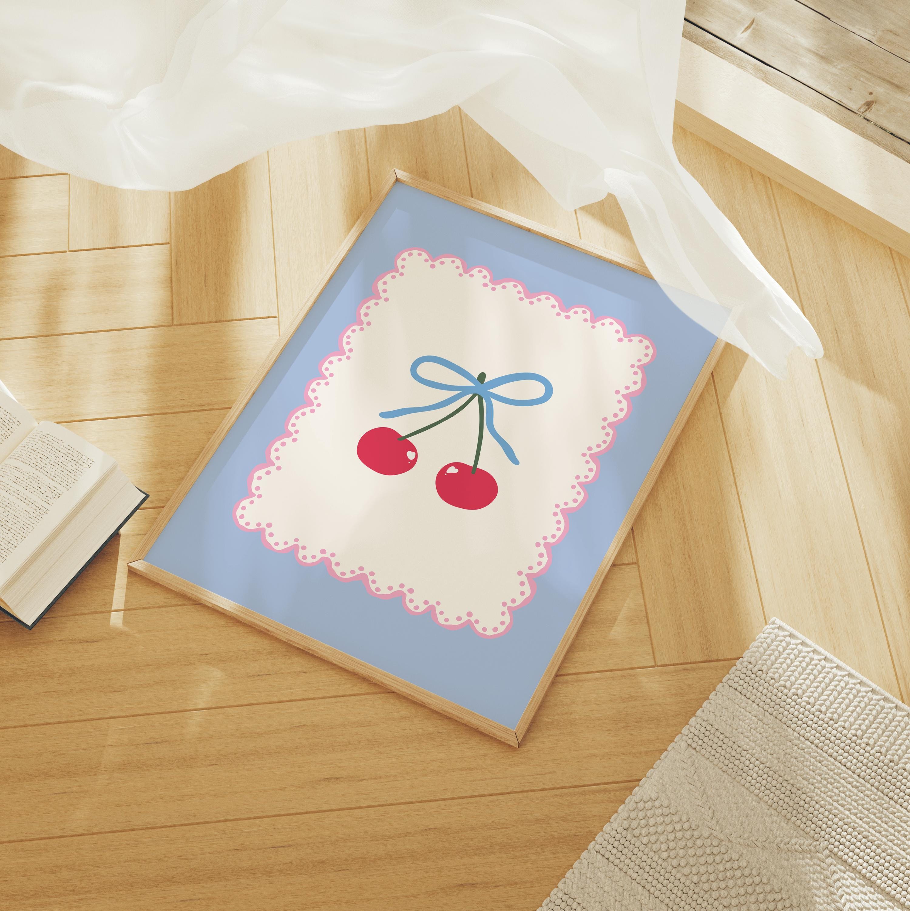 Blue Cherry Print - Image 5