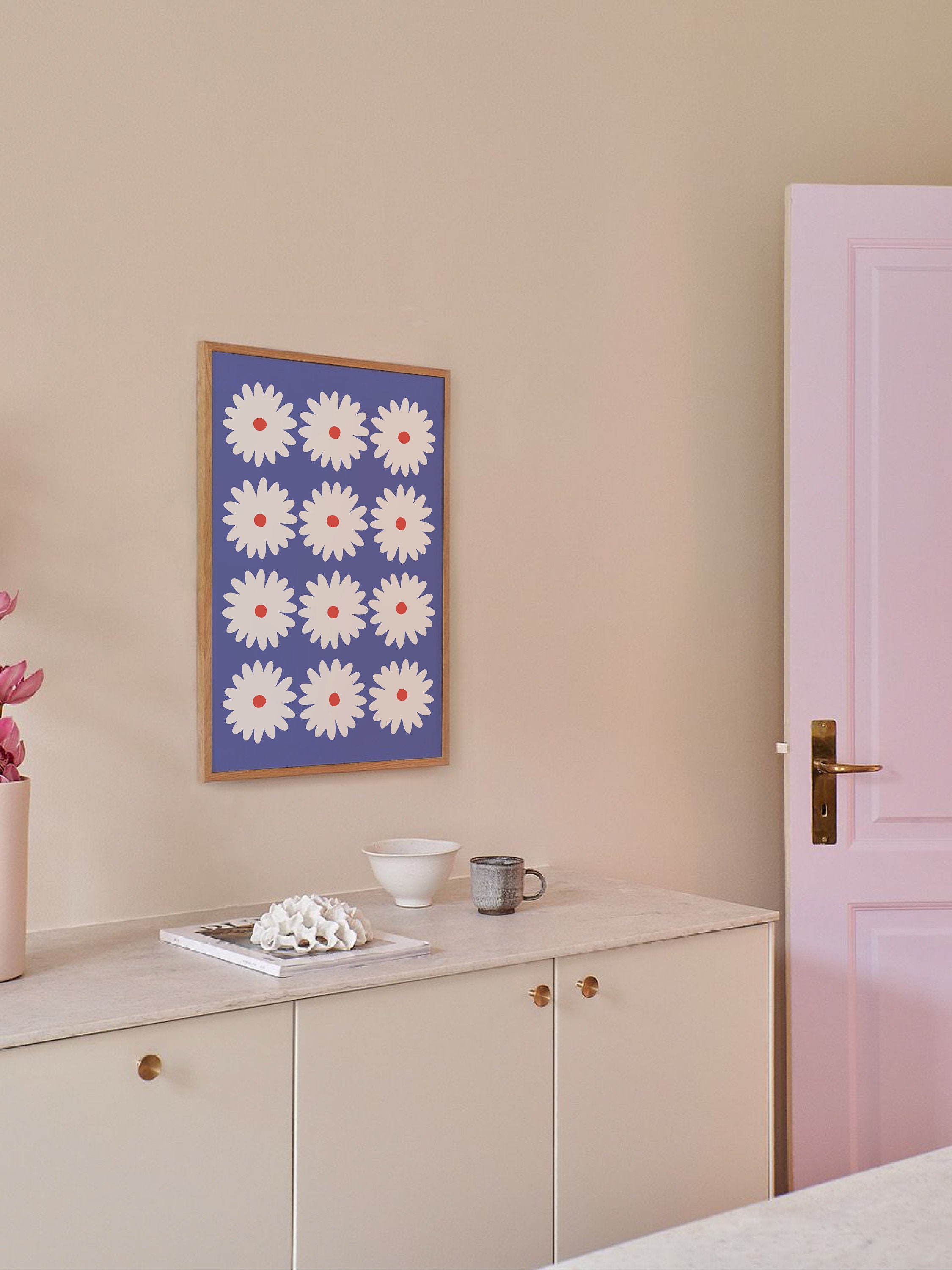 Blue Daisy Print - Image 3