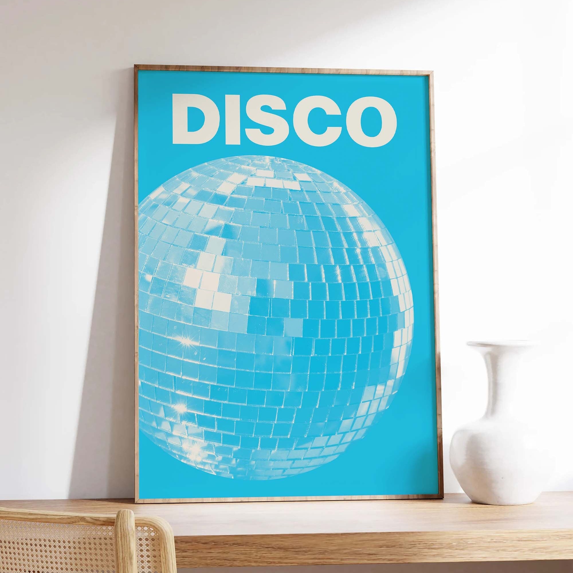 Blue Disco Print