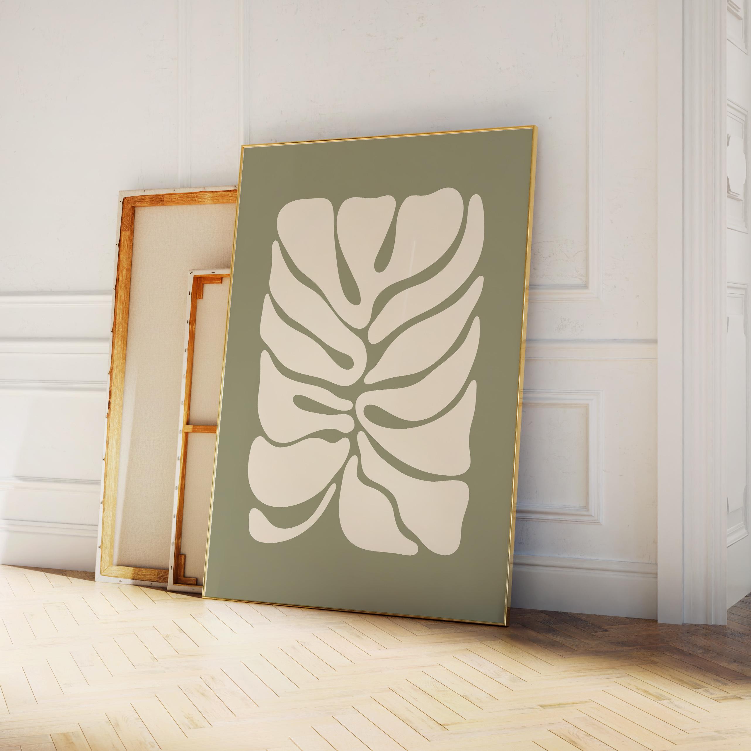 Boho Abstract Botanical Print