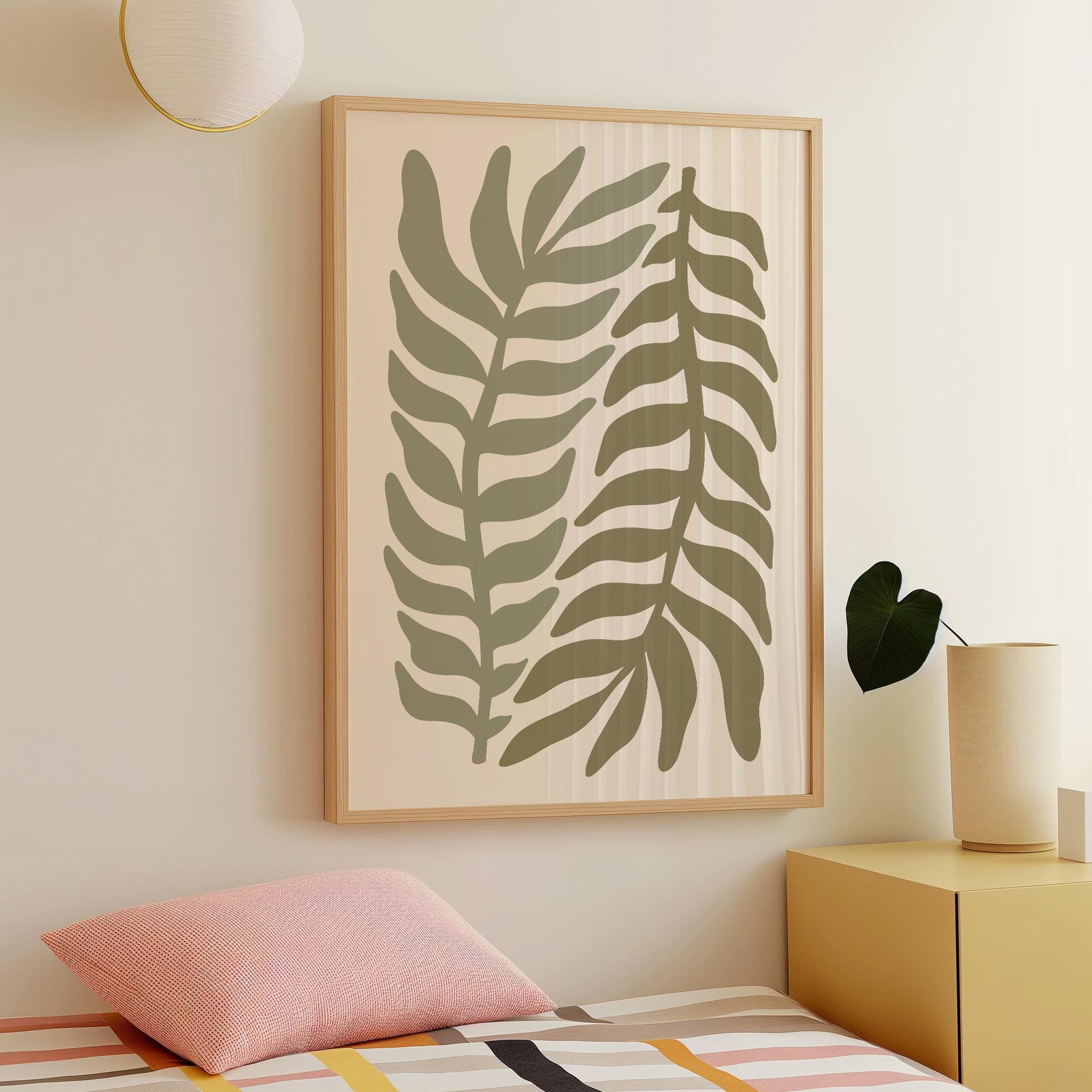 Boho Abstract Botanical Print - Image 3