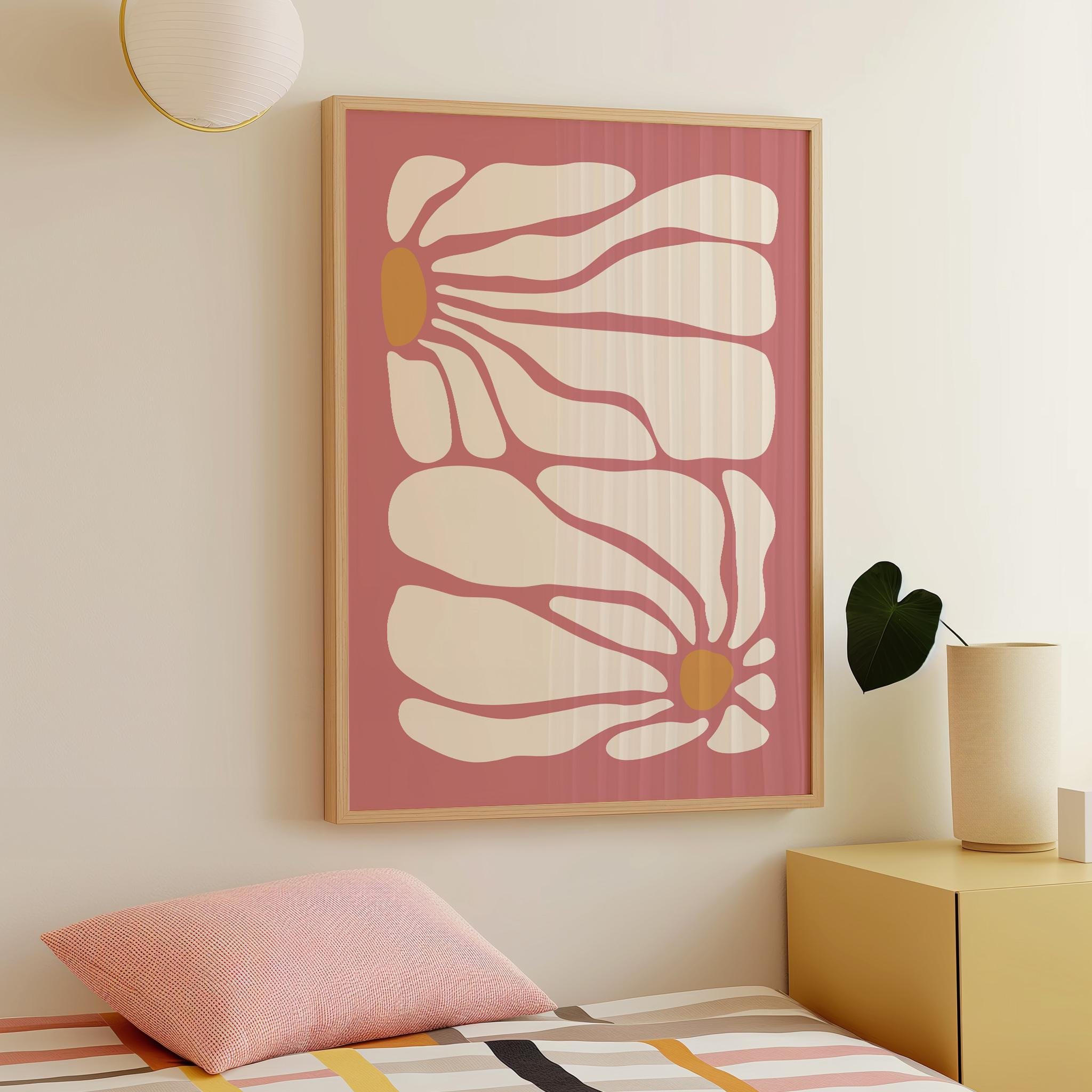Boho Abstract Floral Print - Image 2