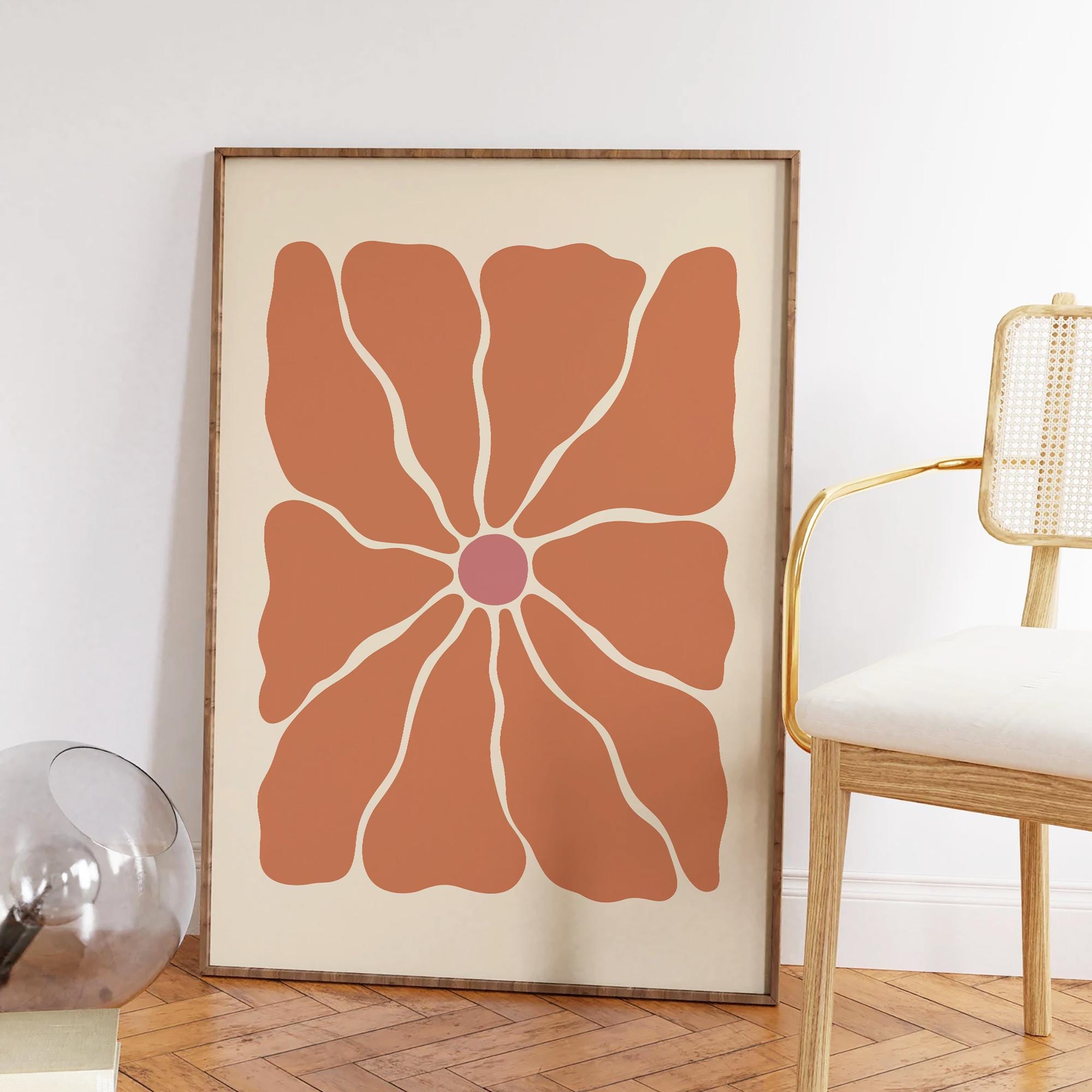 Boho Abstract Floral Print - Image 2