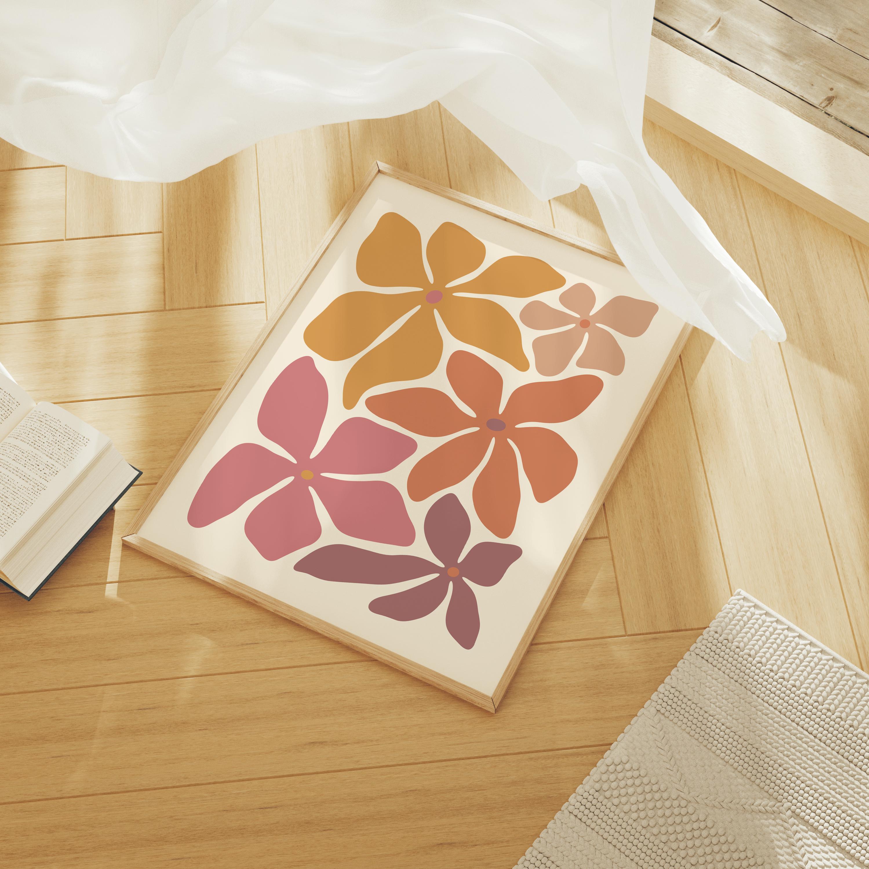 Boho Abstract Floral Print - Image 2