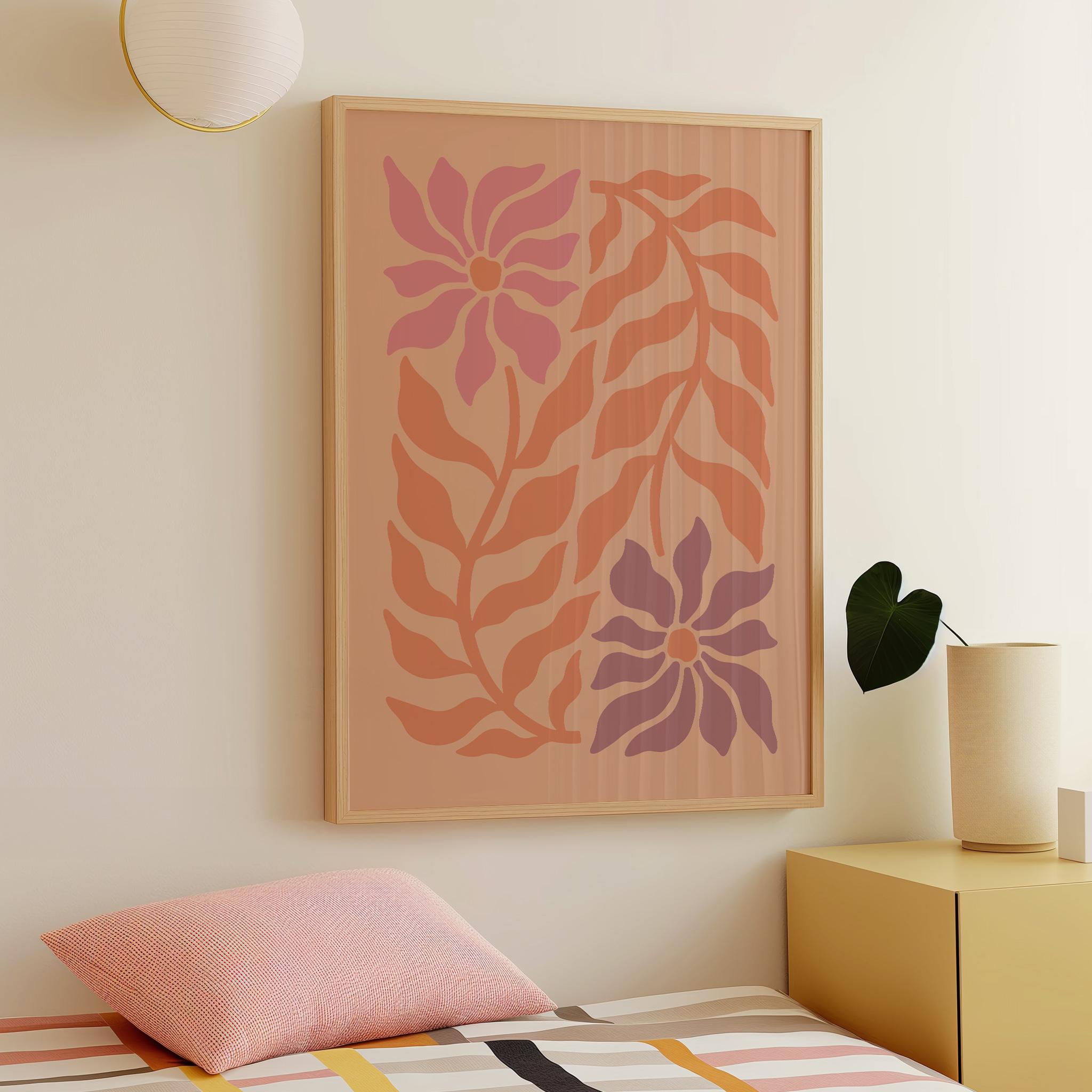 Boho Abstract Floral Print - Image 2