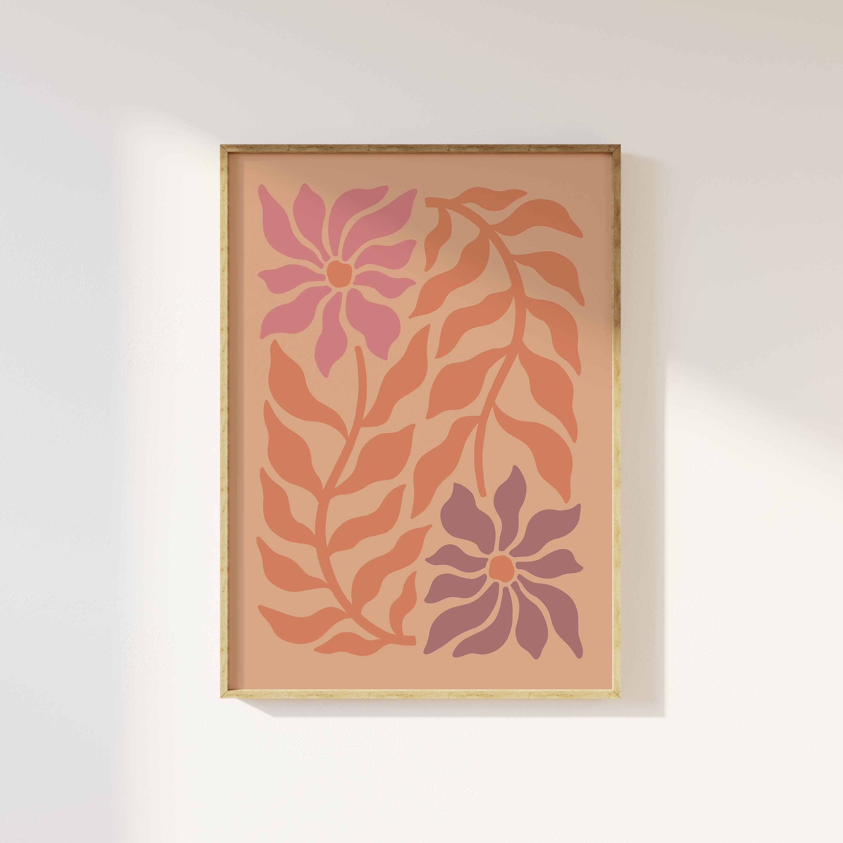 Boho Abstract Floral Print - Image 3