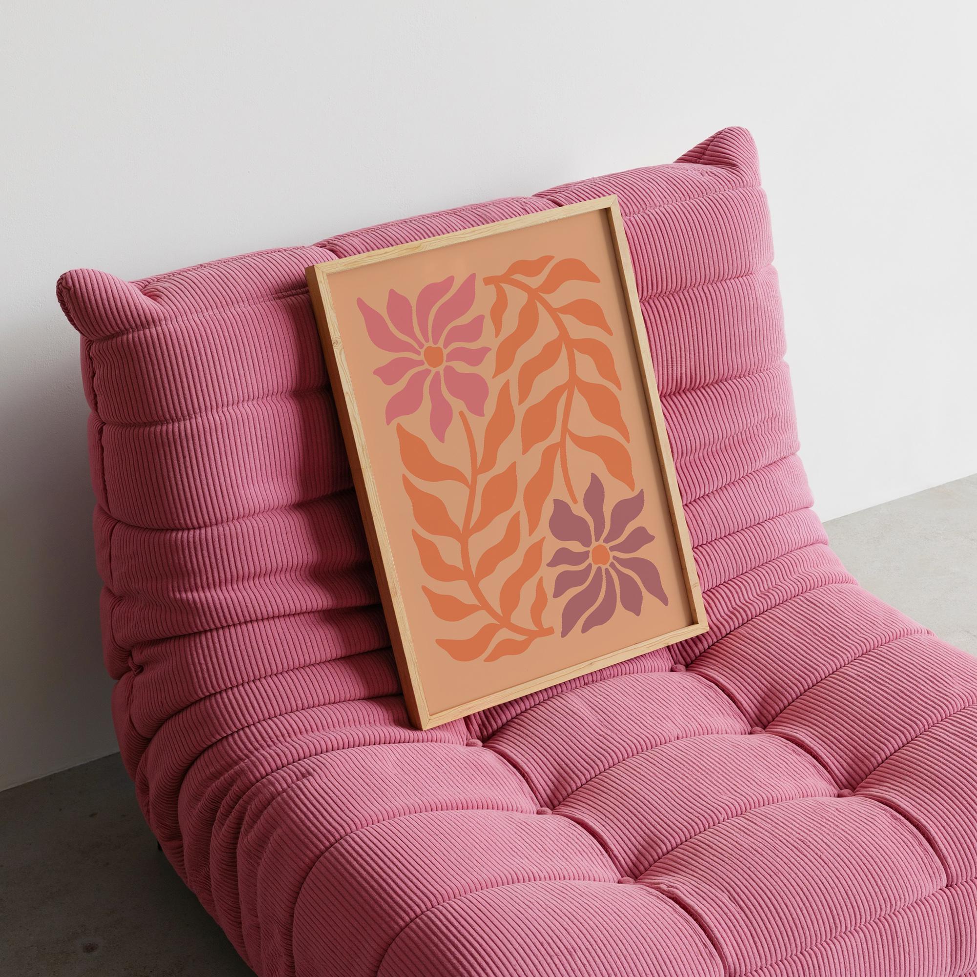 Boho Abstract Floral Print - Image 4