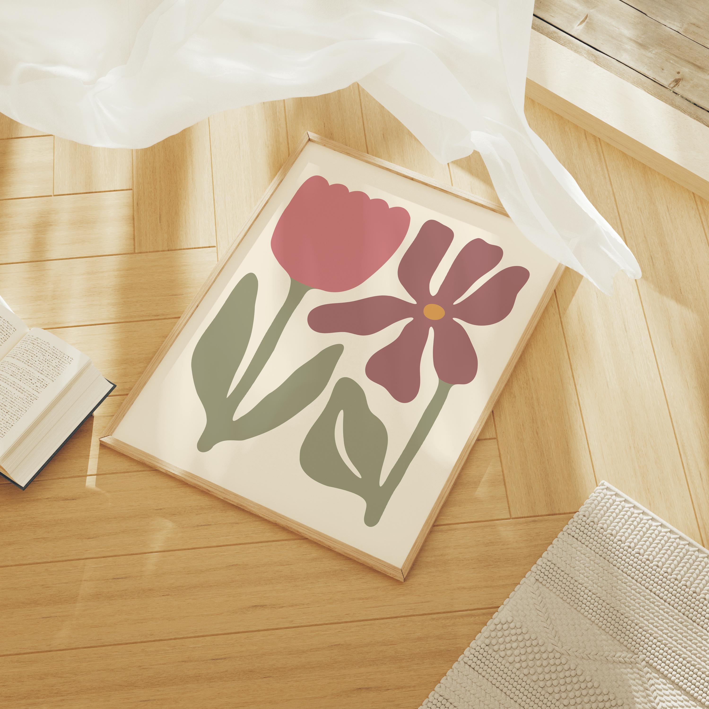 Boho Abstract Floral Print - Image 5