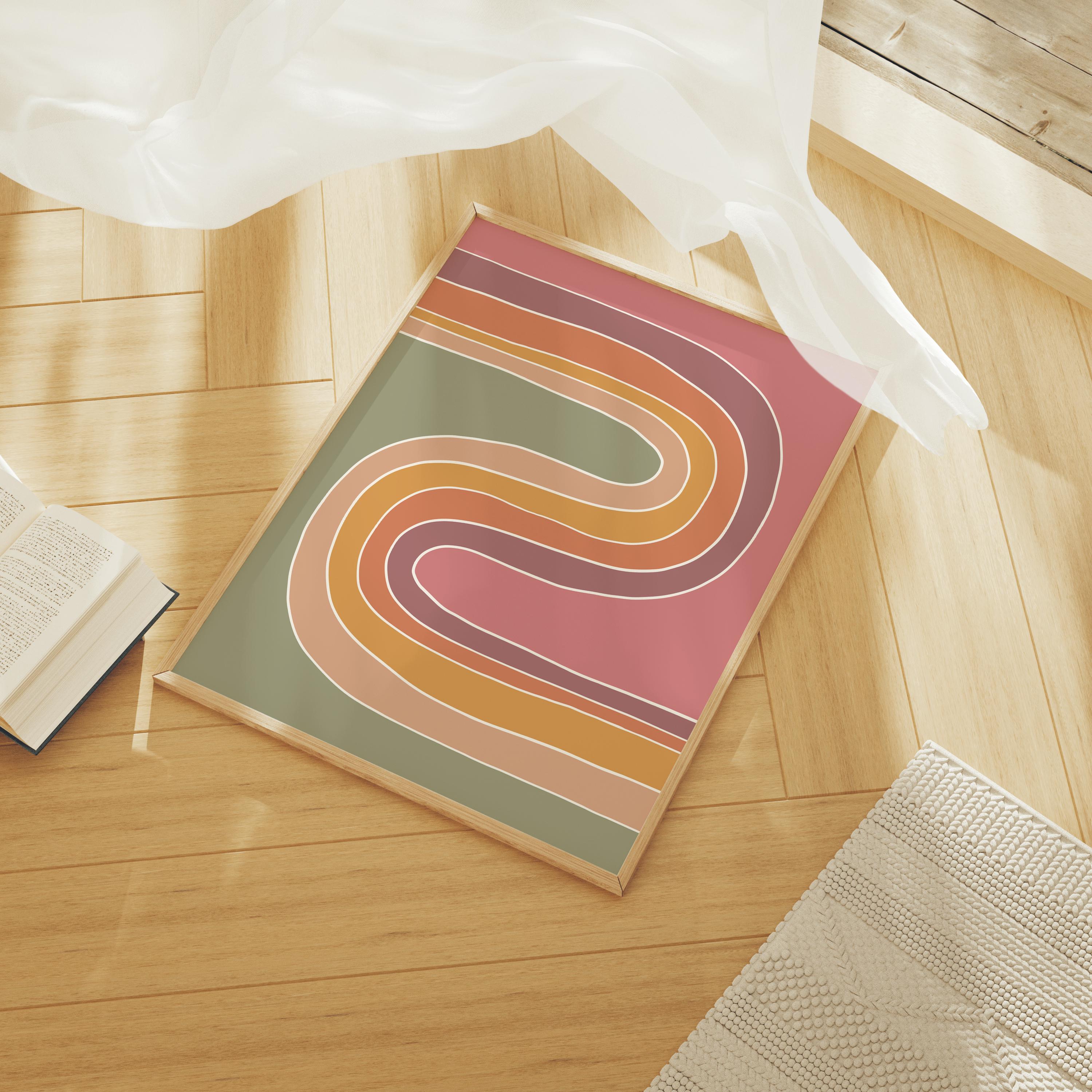 Boho Abstract Wave Print - Image 3