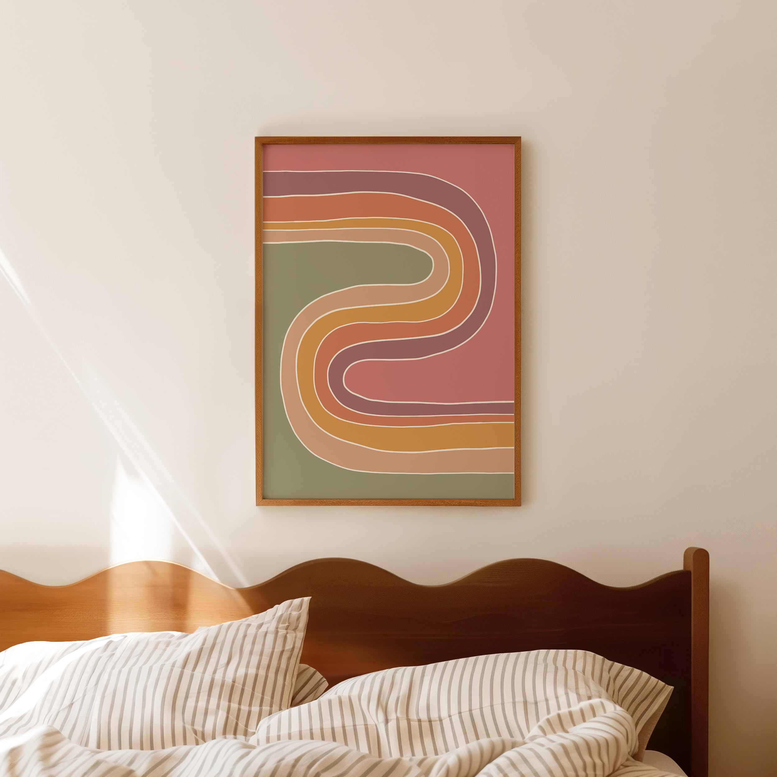 Boho Abstract Wave Print - Image 4