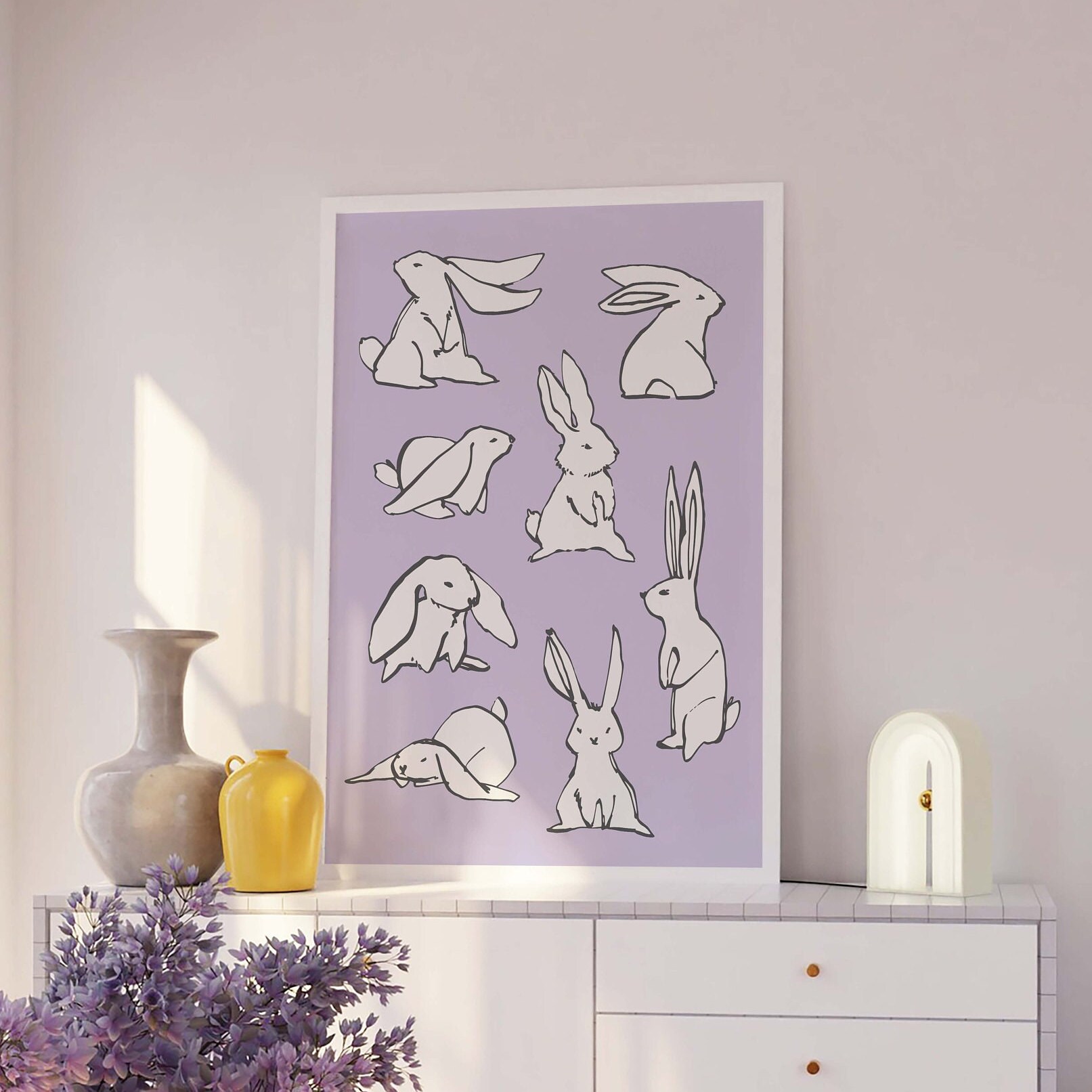 Bunnies Sketch Print - Image 3