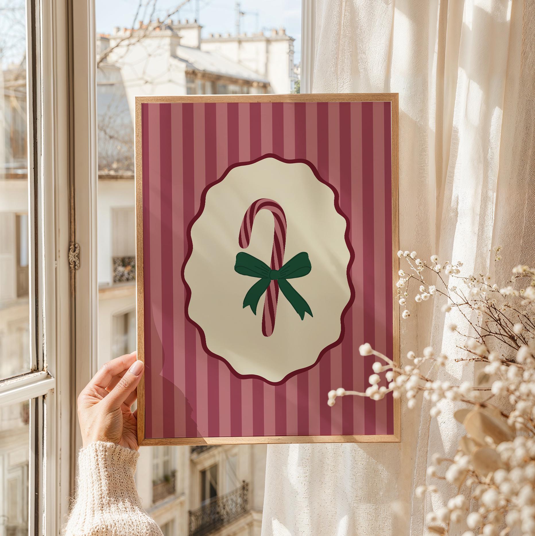 Candy Cane Christmas Print - Image 2