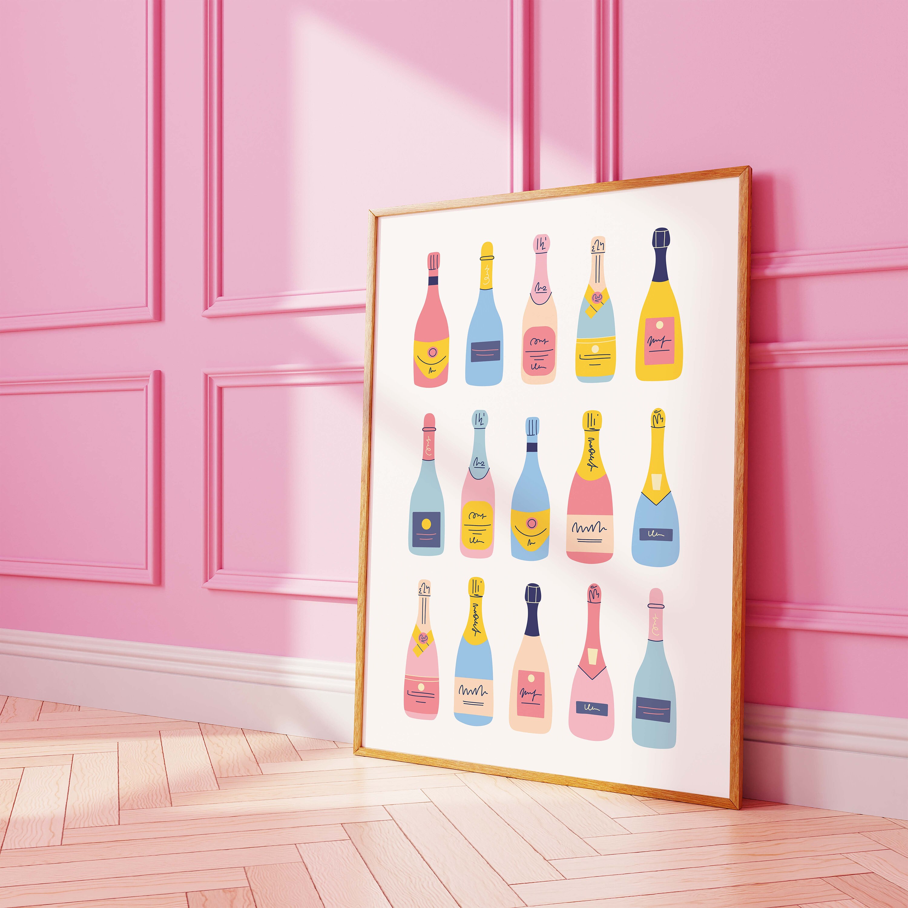 Champagne Bottles Print - Image 2