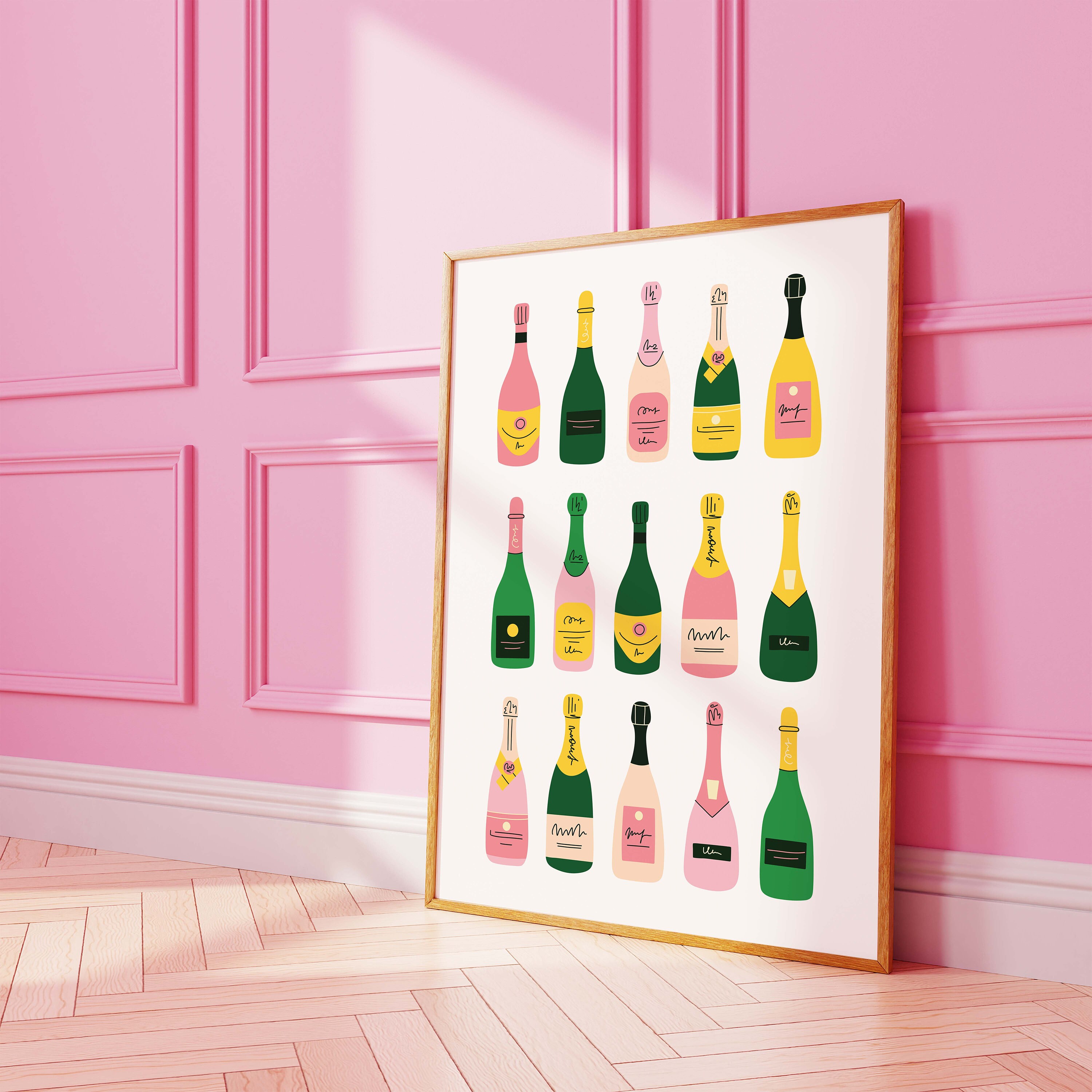 Champagne Bottles Print - Image 4