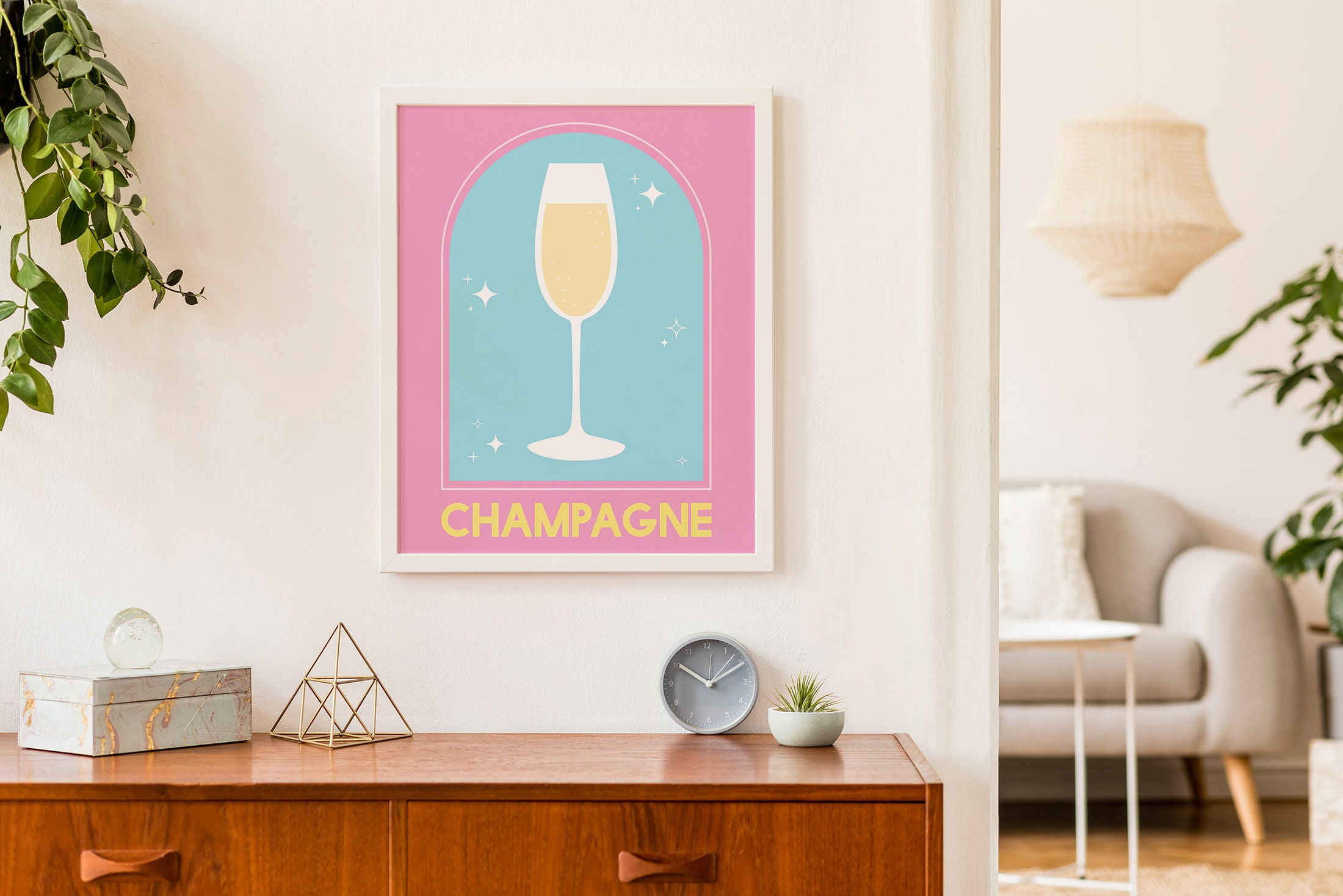 Champagne Cocktail Print - Image 3