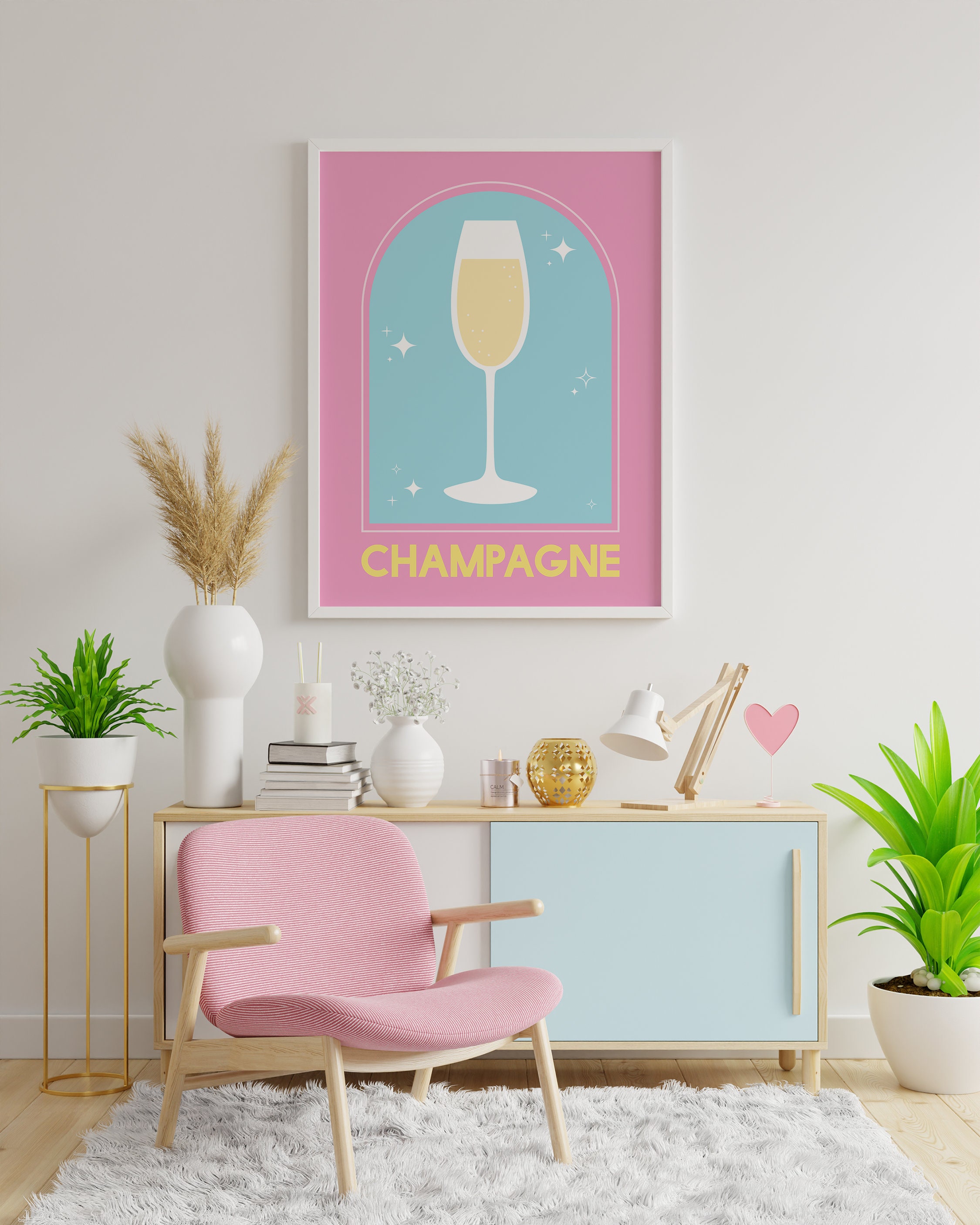 Champagne Cocktail Print - Image 4