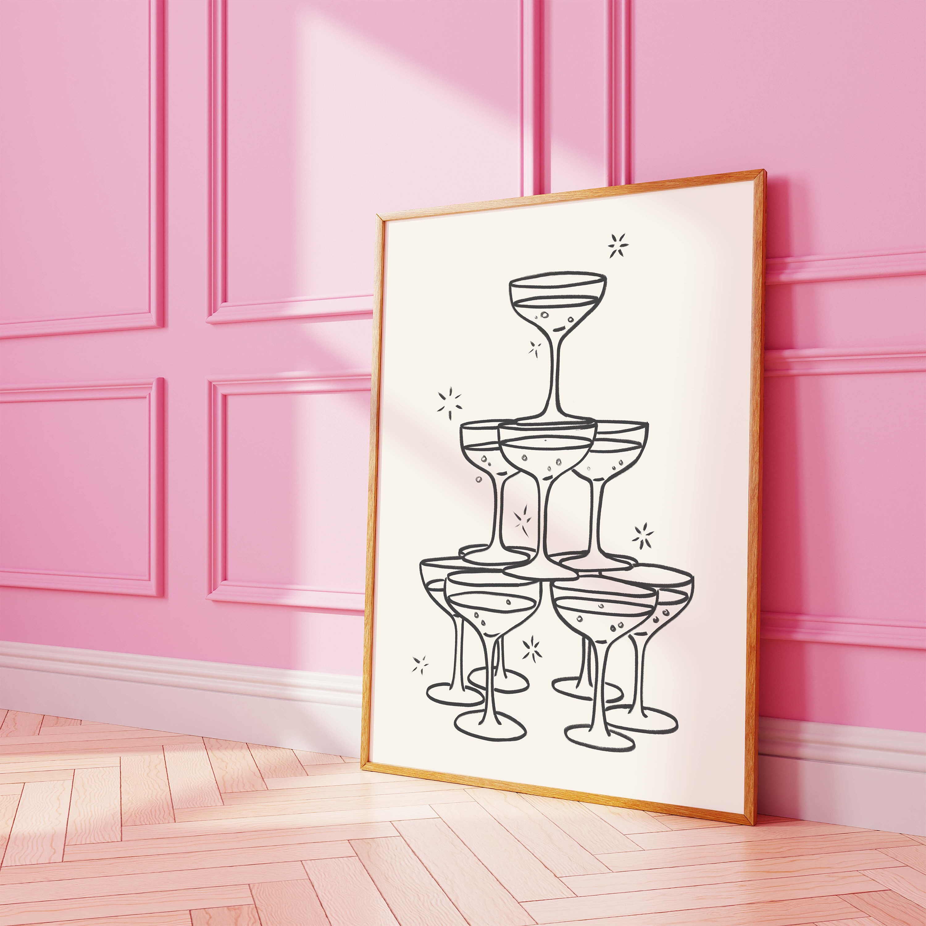 Champagne Tower Print - Image 3