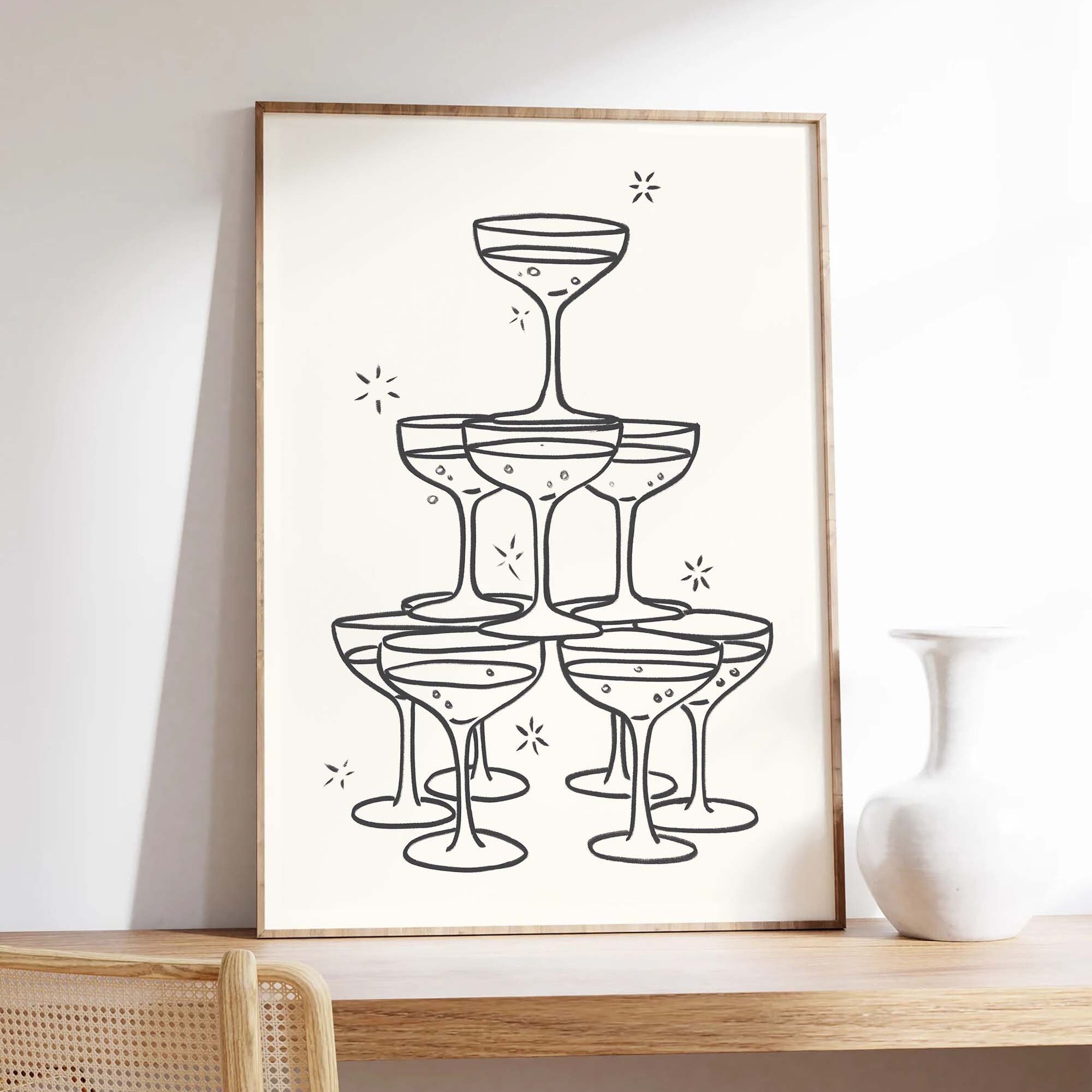 Champagne Tower Print - Image 4