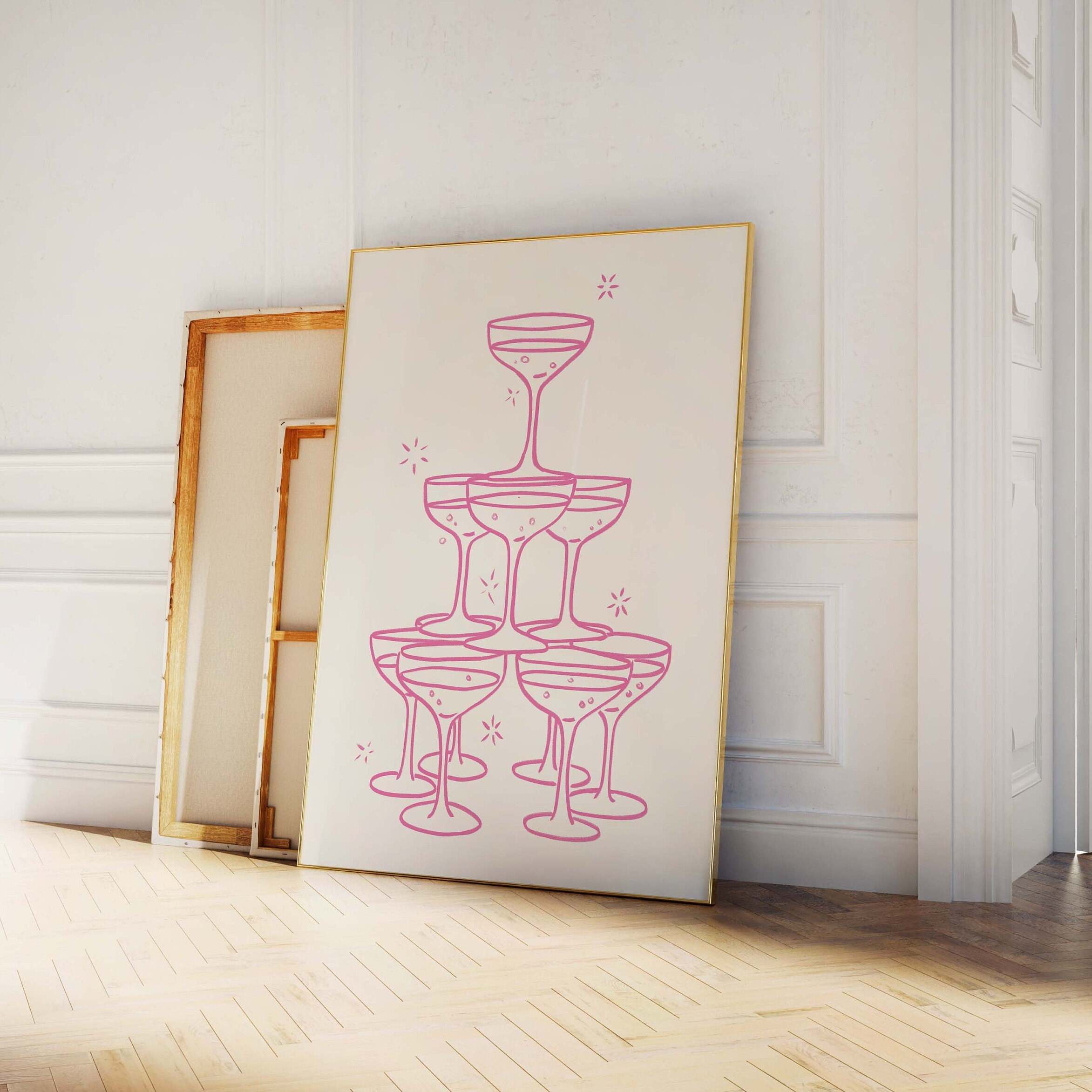 Champagne Tower Print - Image 3