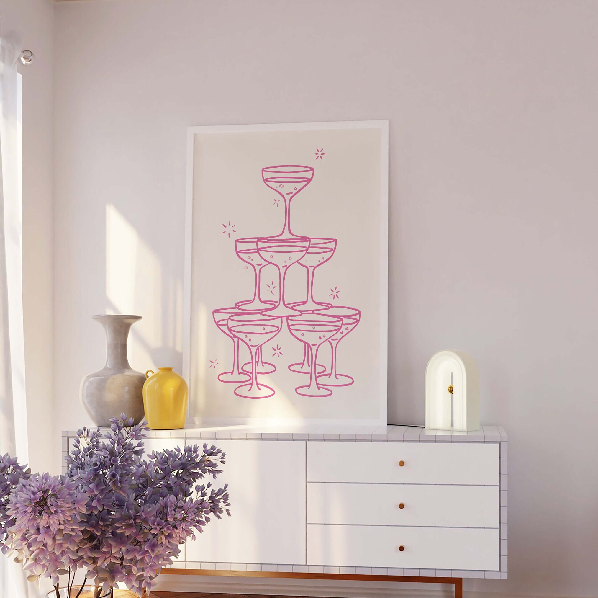 Champagne Tower Print - Image 4
