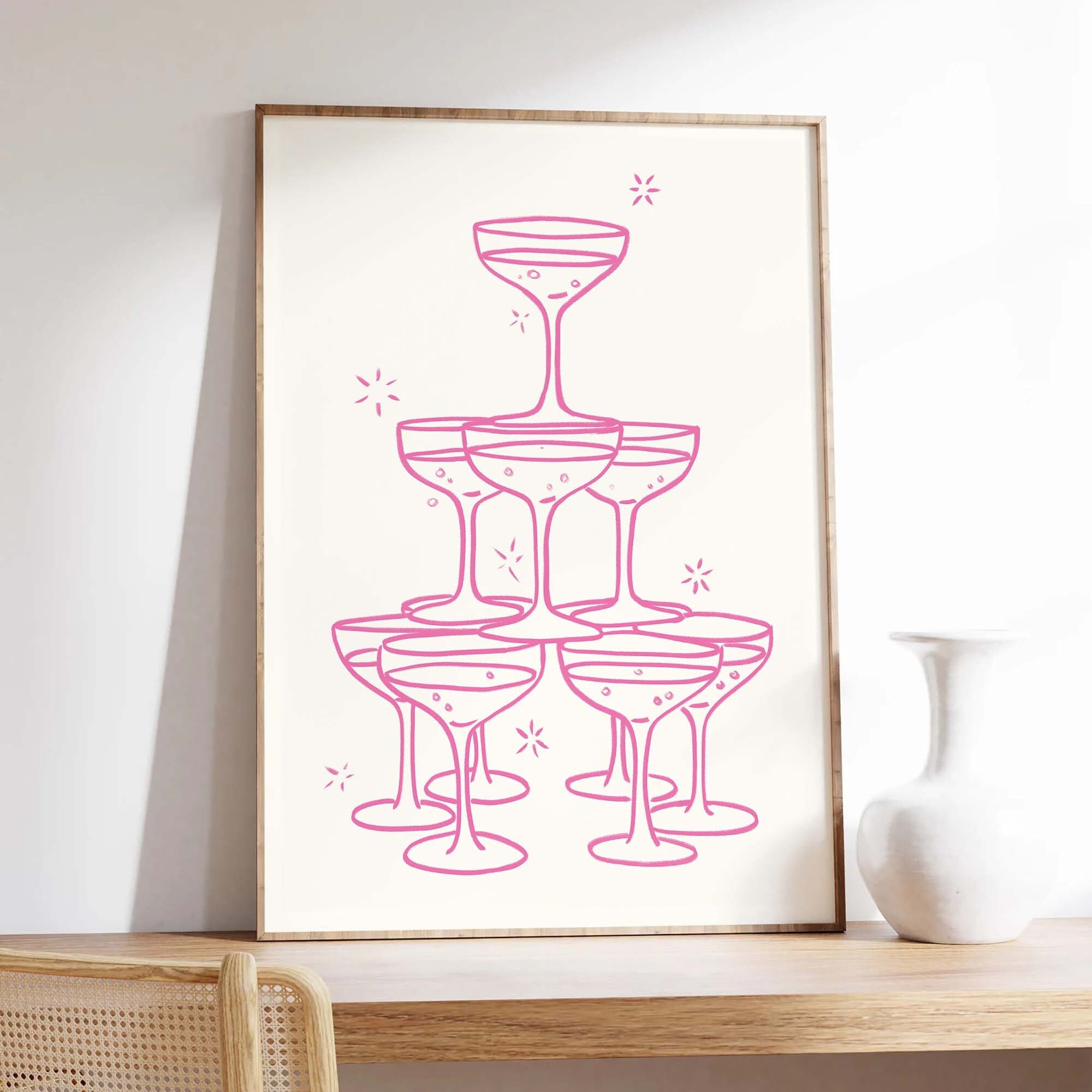 Champagne Tower Print - Image 5