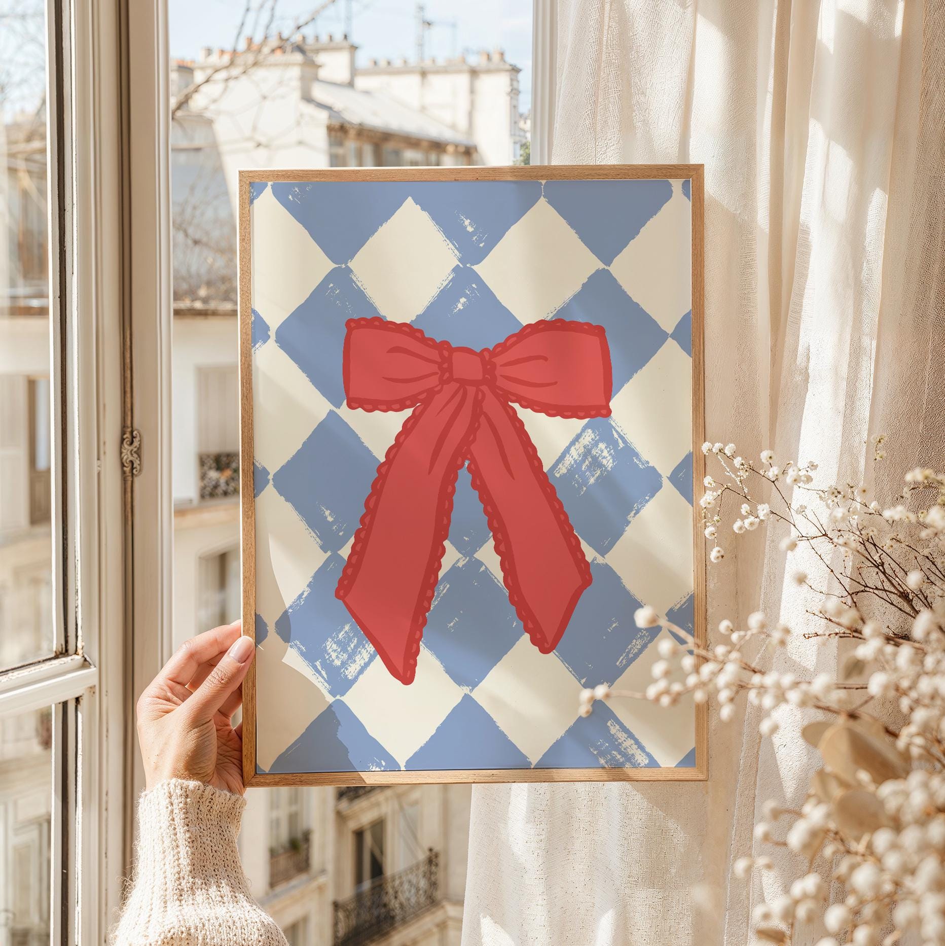 Checkered Bow Print - Image 2