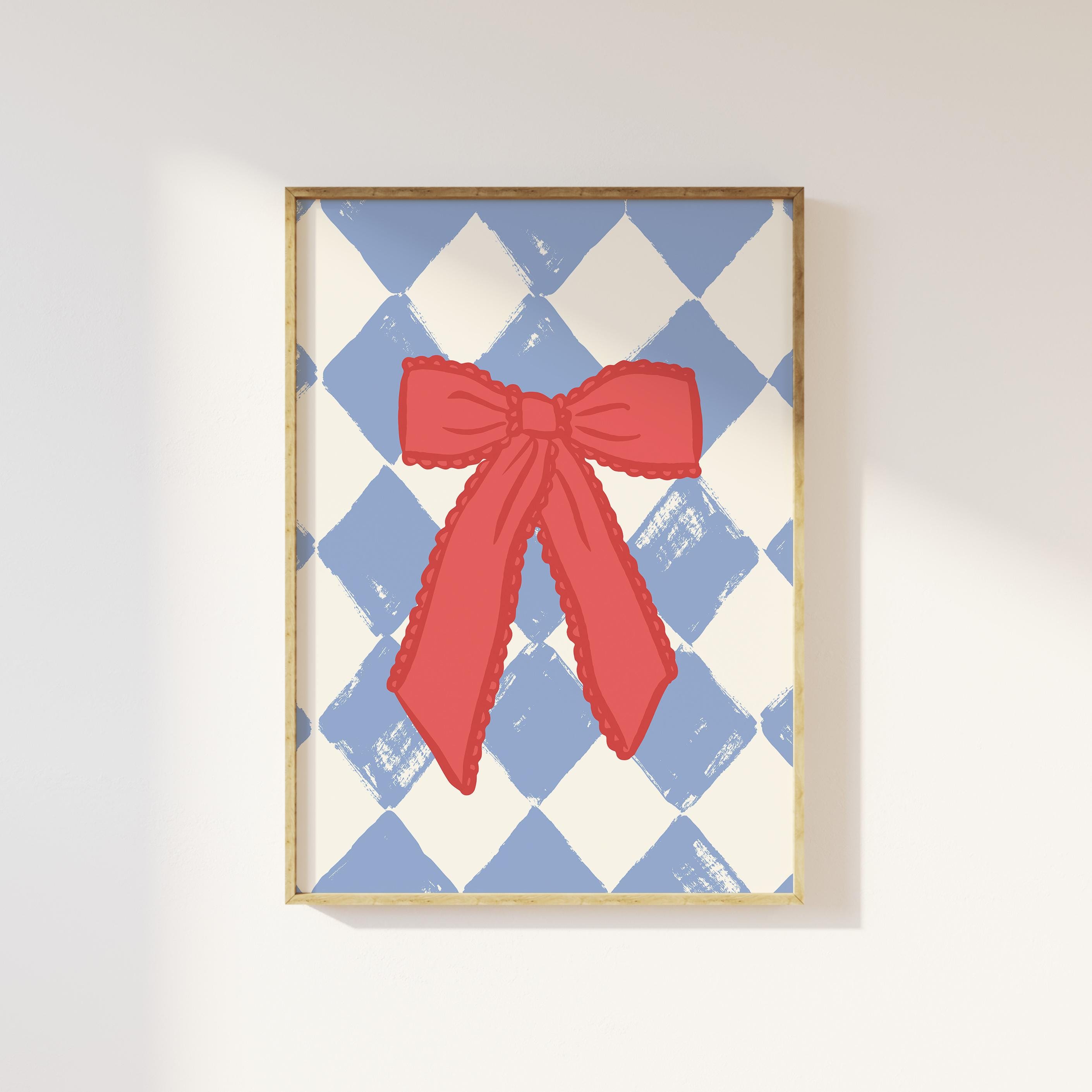 Checkered Bow Print - Image 3