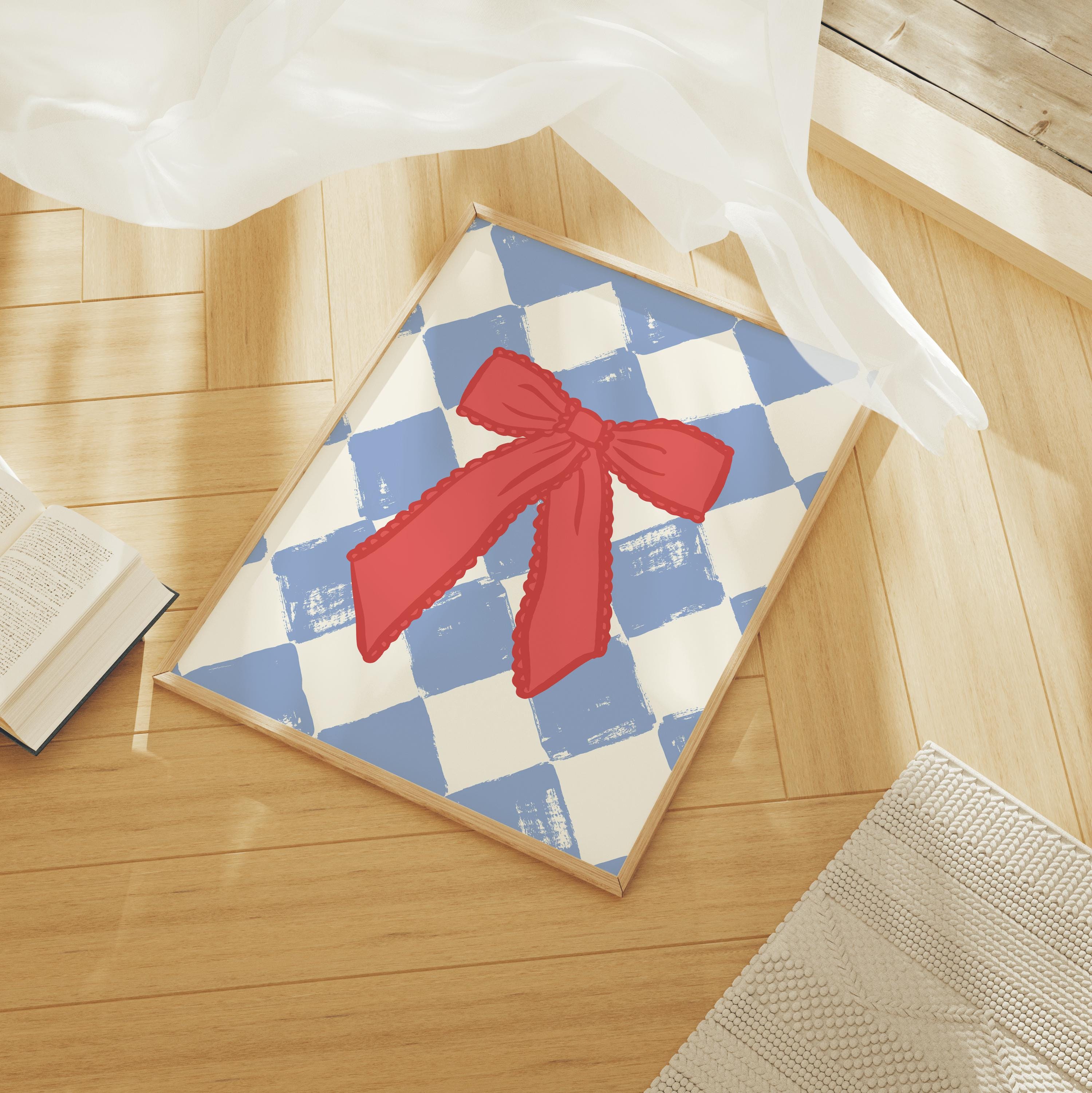 Checkered Bow Print - Image 4
