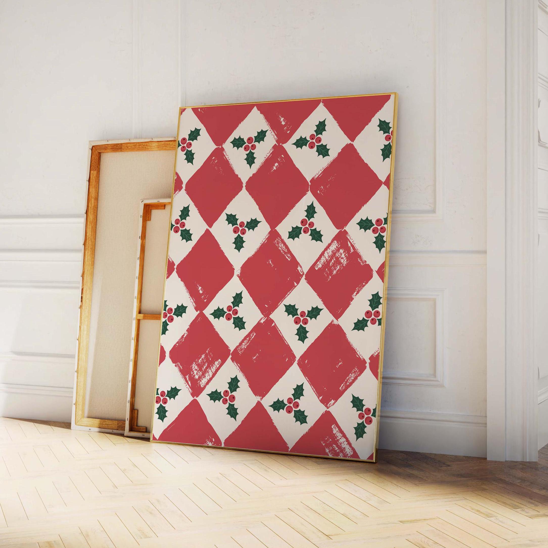 Checkered Christmas Print - Image 4